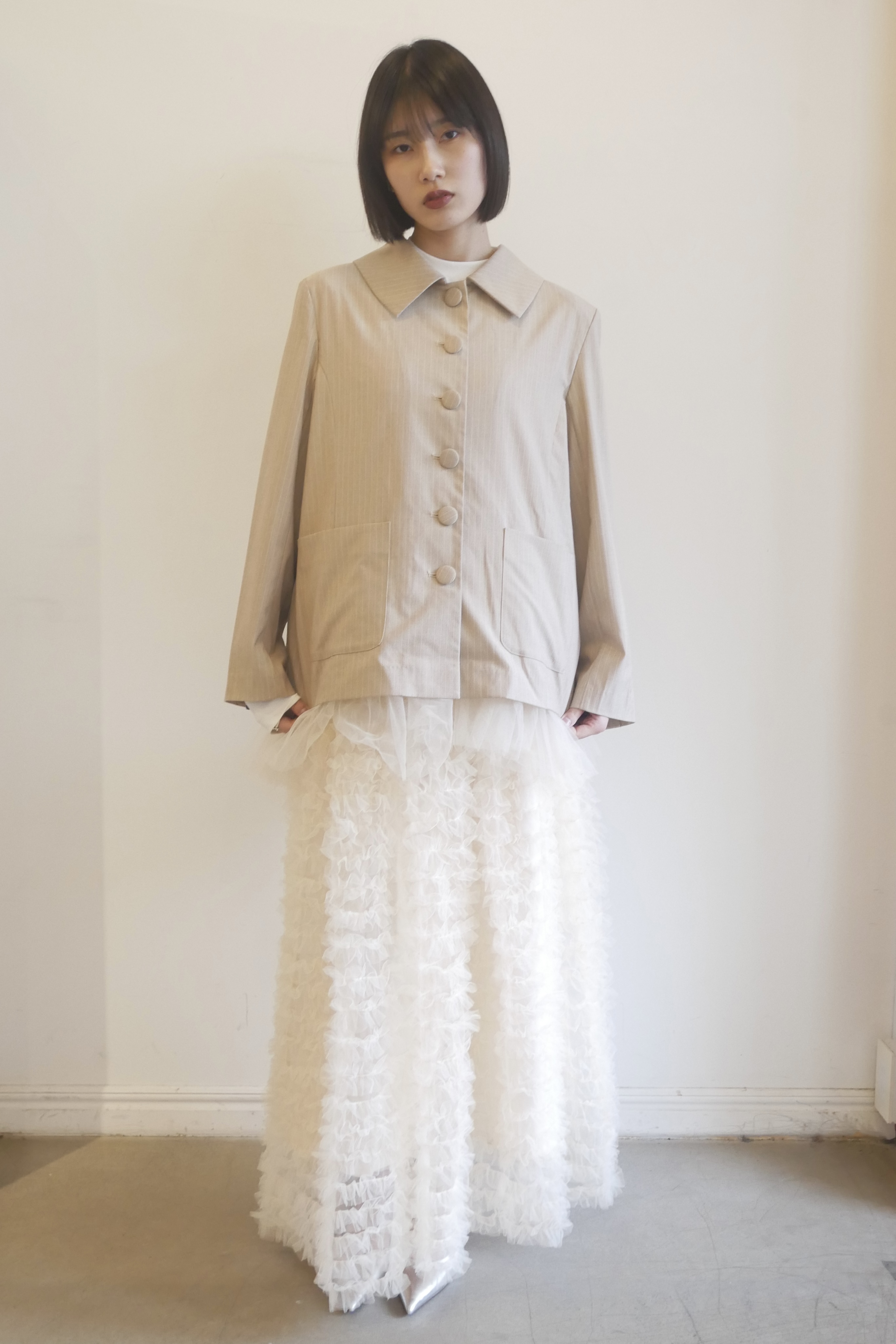 HONEY MI HONEY｜tulle tiered long skirt