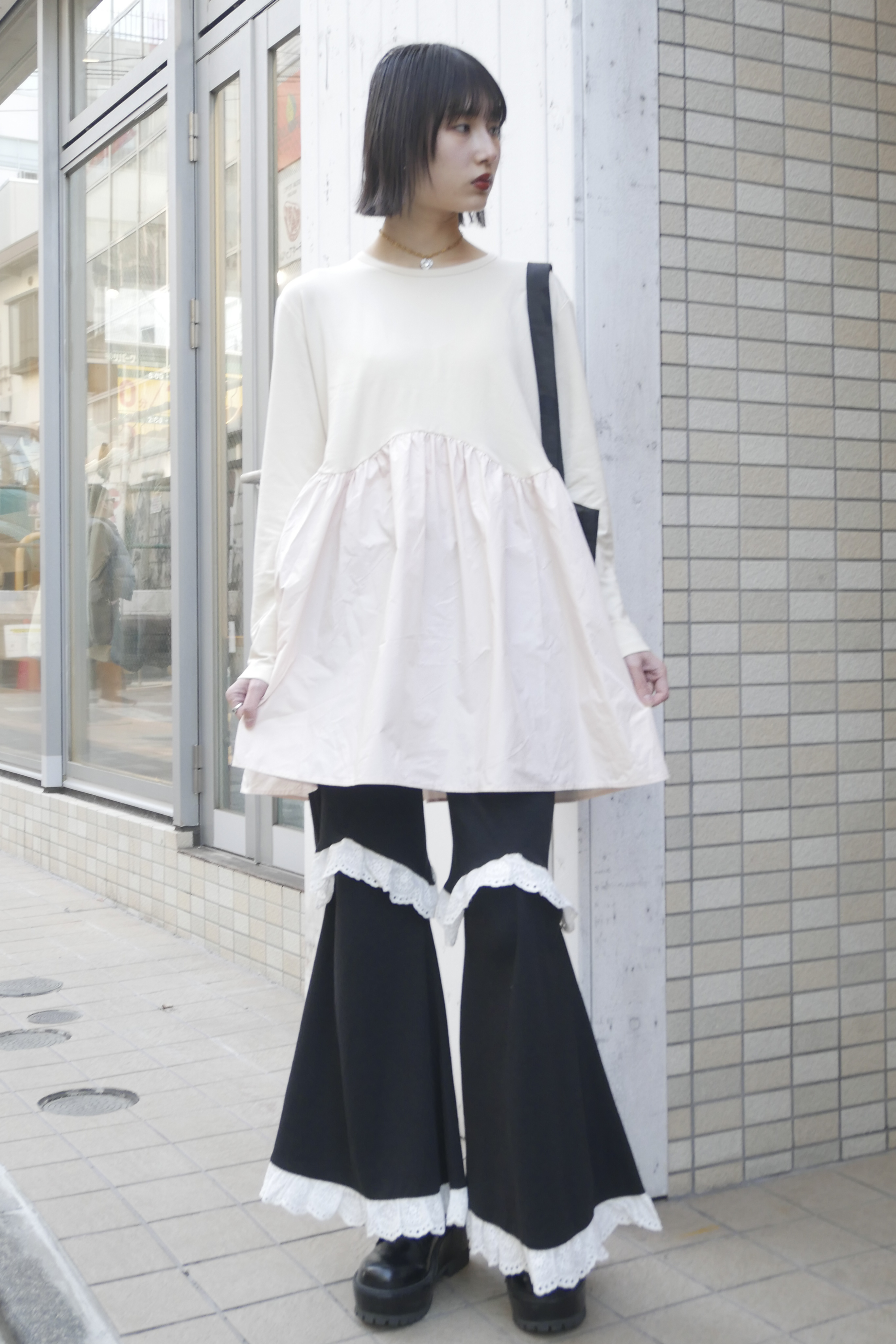 HONEY MI HONEY｜two-way rib flare pants