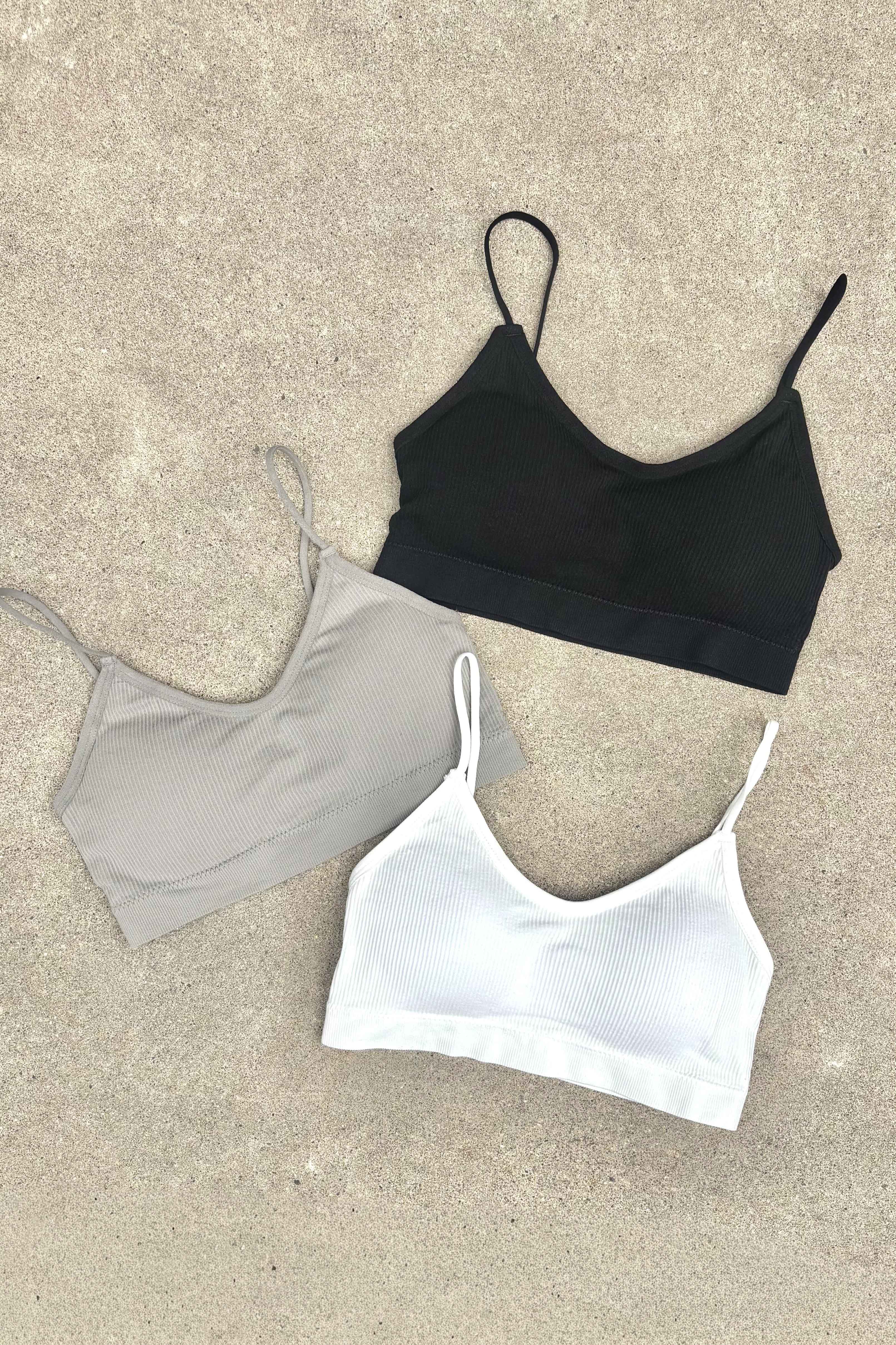 【HONEY MI HONEY】cup in rib bra tops