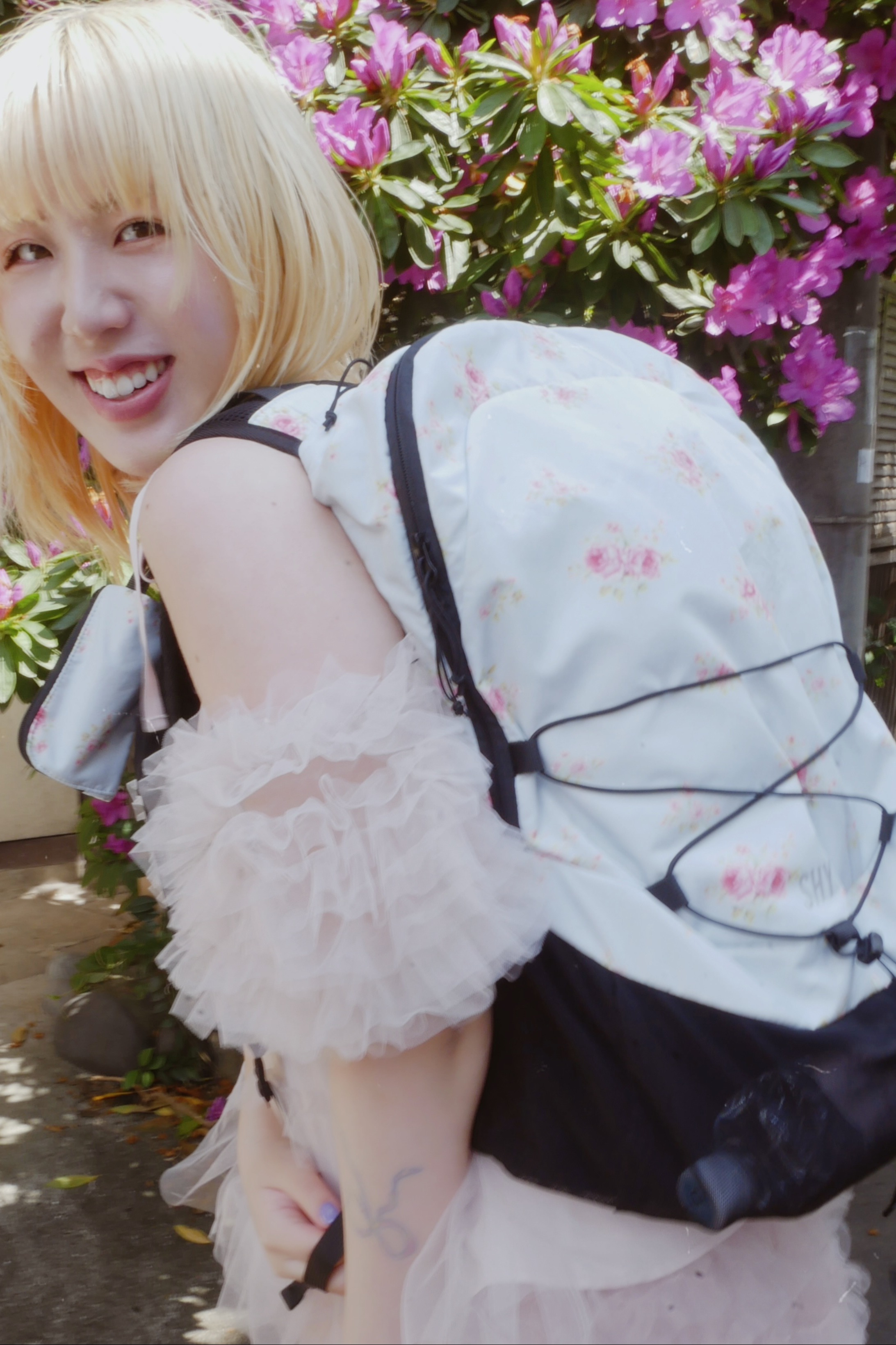 SHY】rose backpack HONEY.MALL