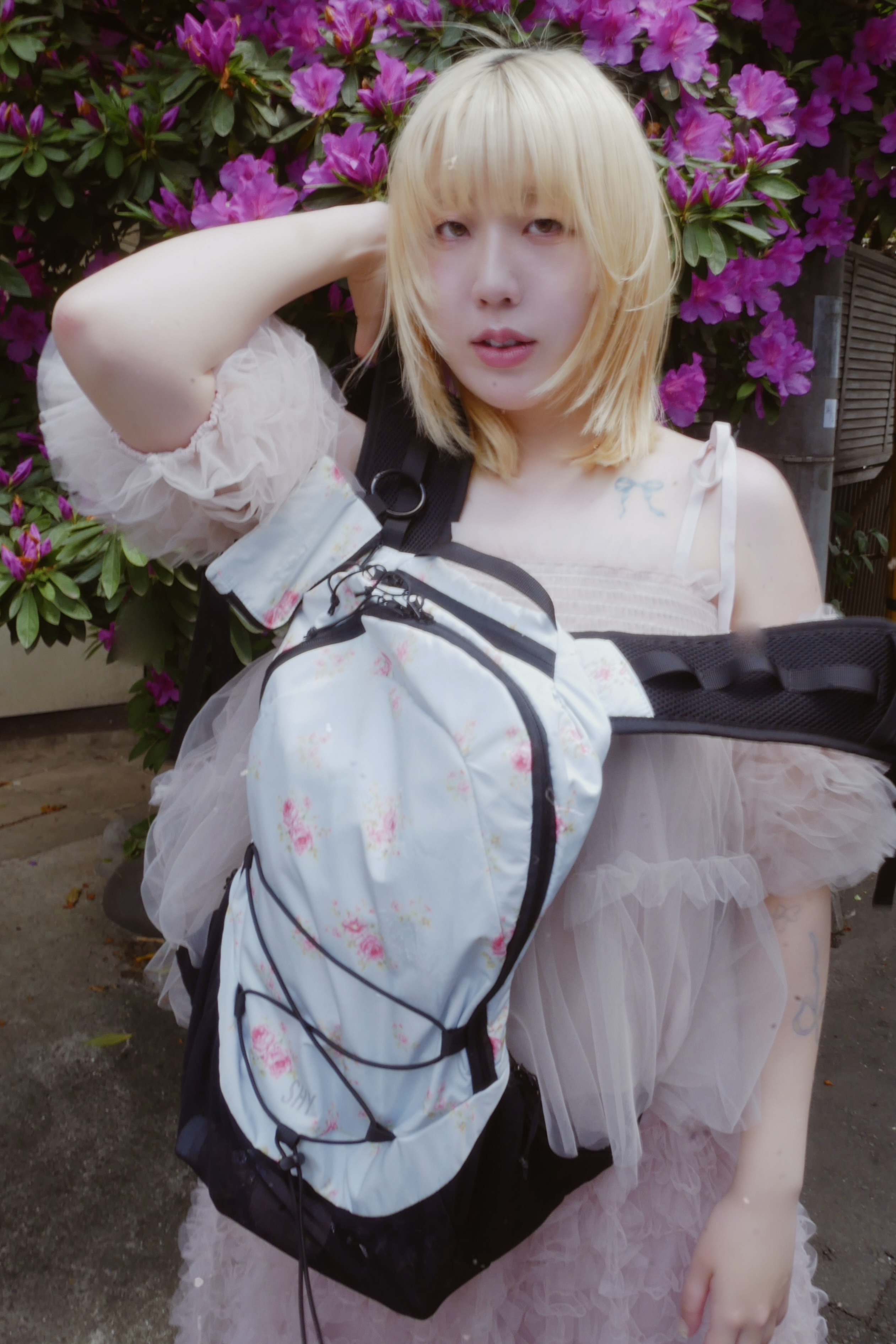SHY】rose backpack HONEY.MALL