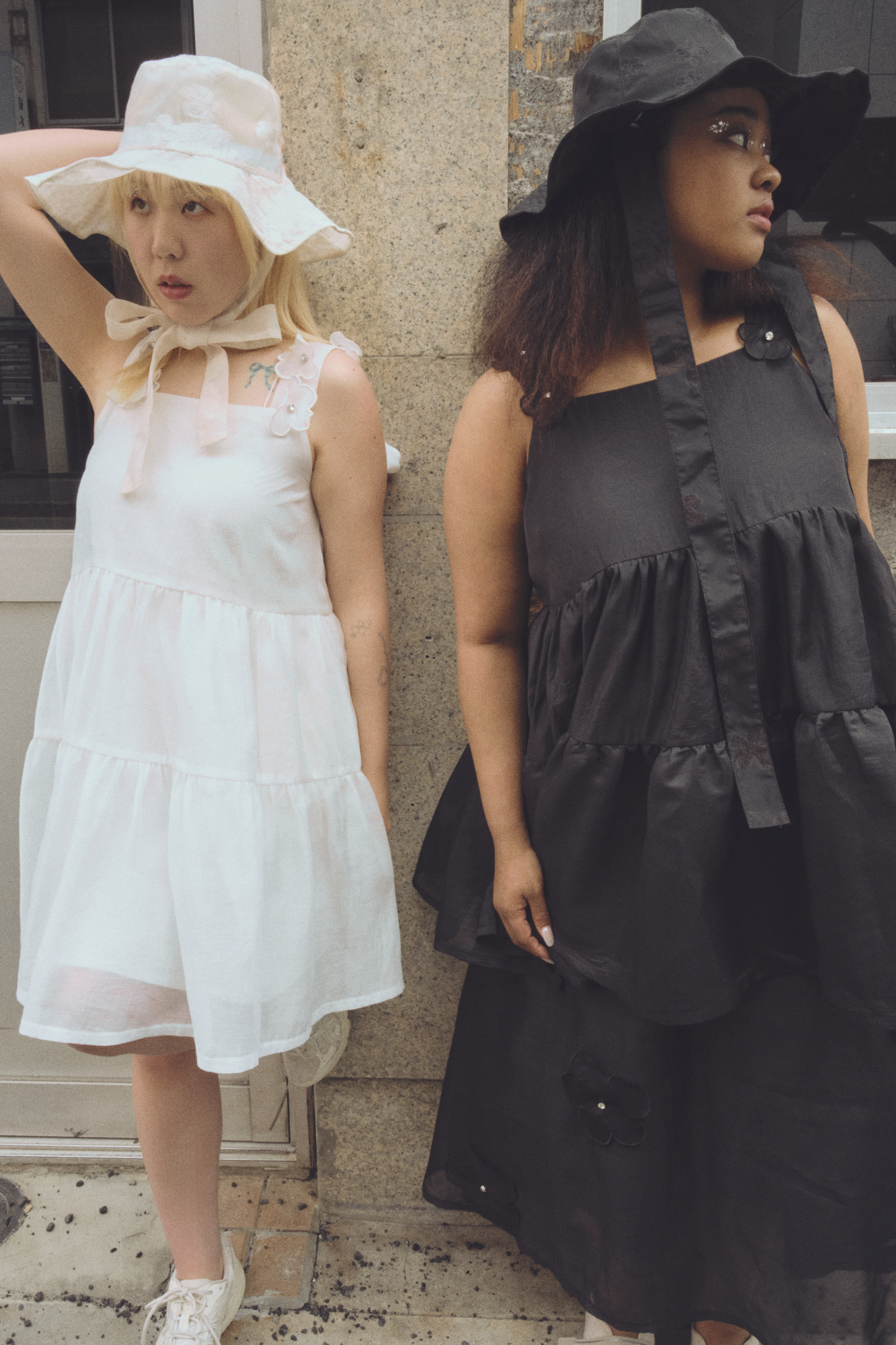 HONEY MI HONEY｜flower organdie frill ribbon hat｜フラワー