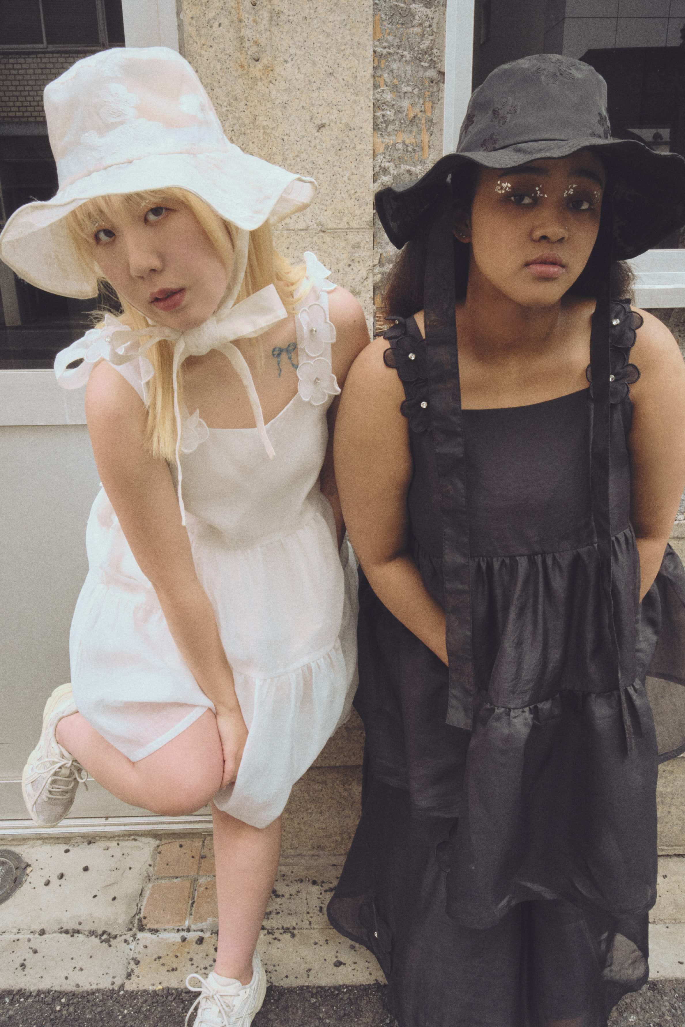HONEY MI HONEY｜flower organdie frill ribbon hat｜フラワー