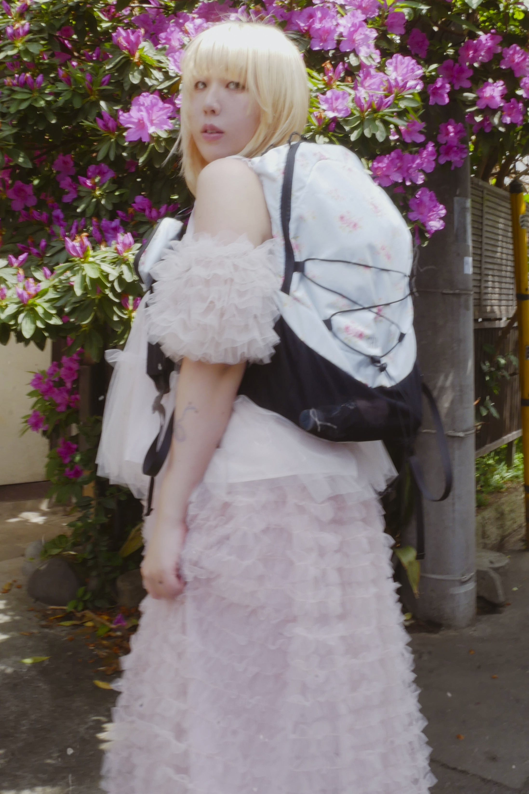 HONEY MI HONEY｜tulle tiered long skirt