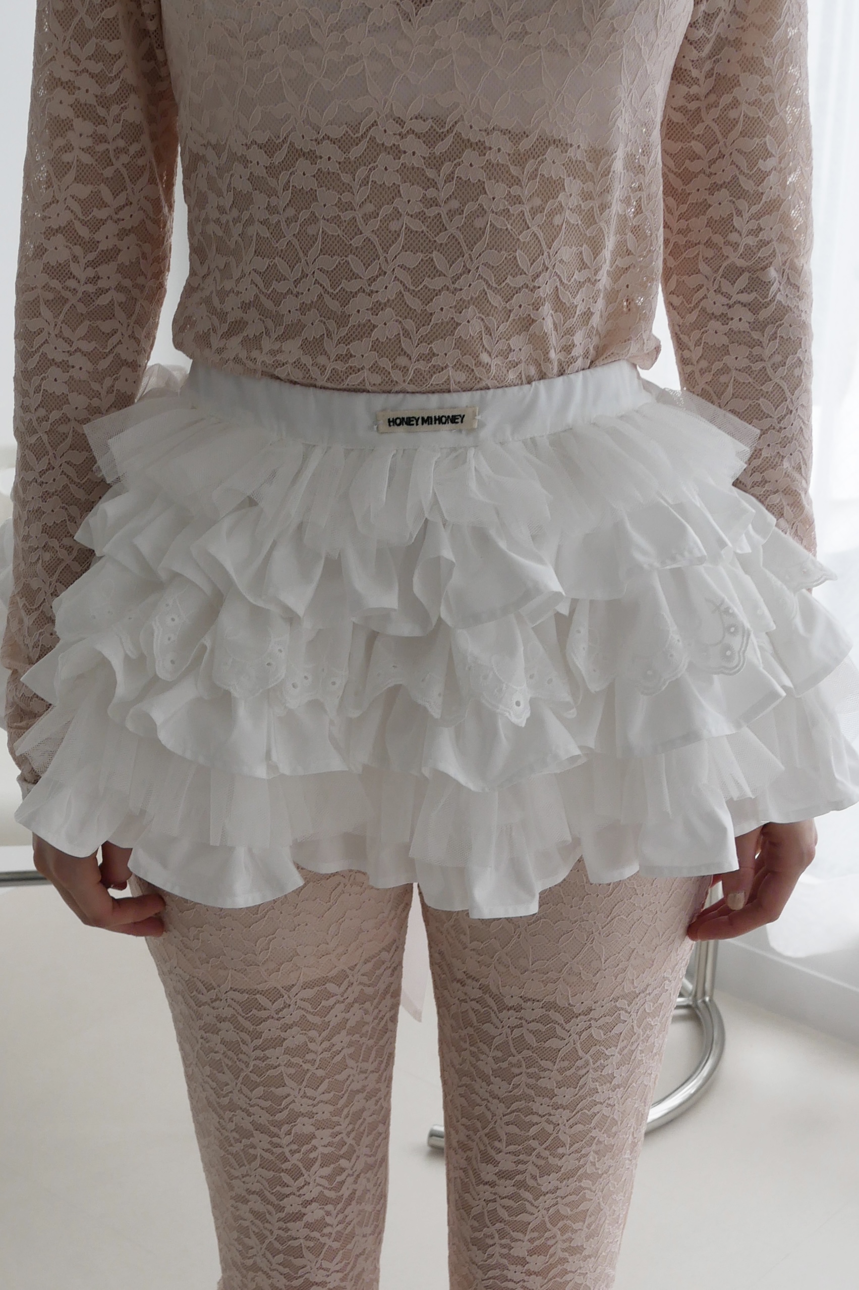 【HONEY MI HONEY】tiered frill bag & mini skirt