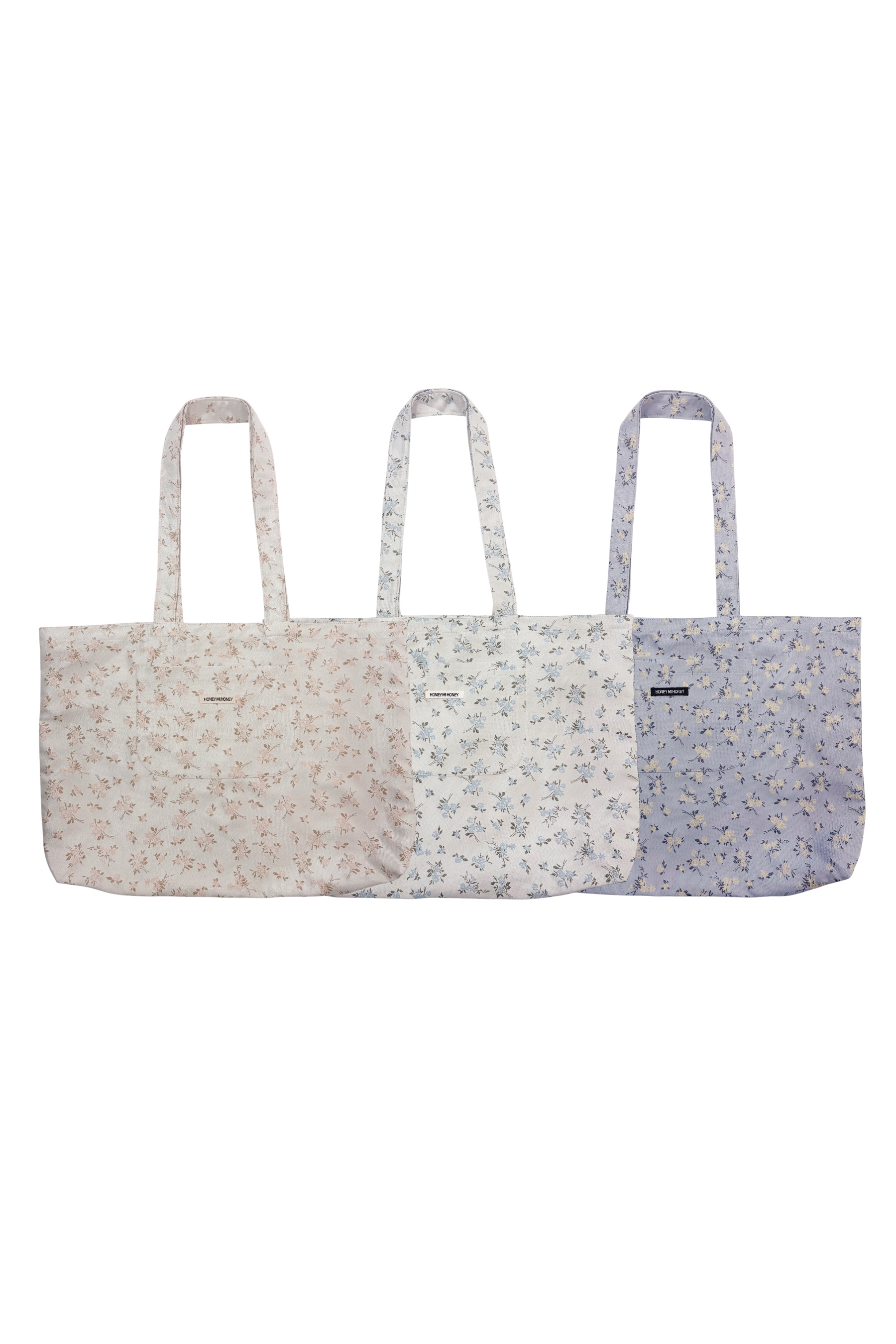 floral jacquard big tote bag | HONEY MI HONEY