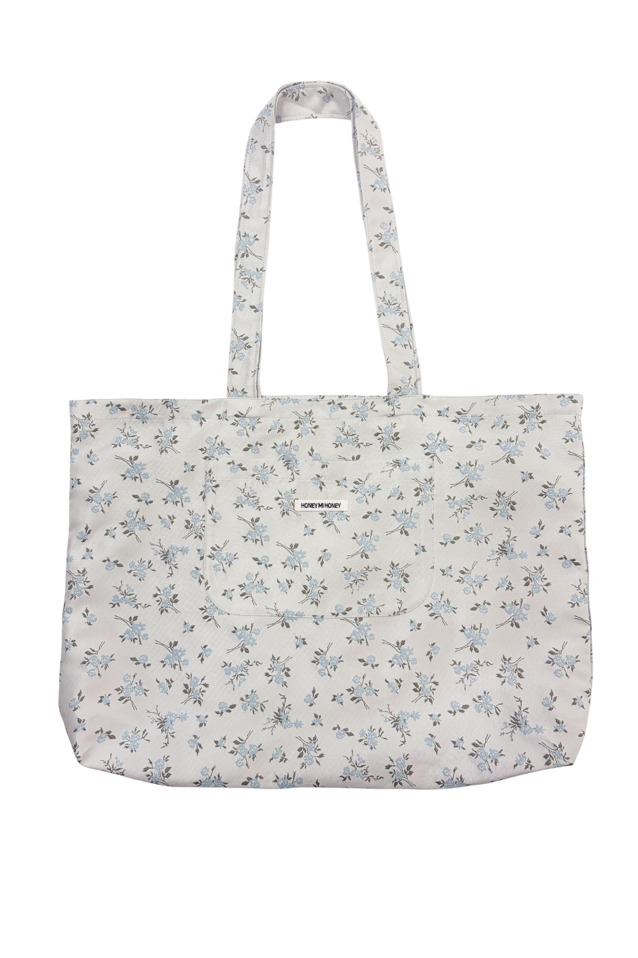 floral jacquard big tote bag | HONEY MI HONEY