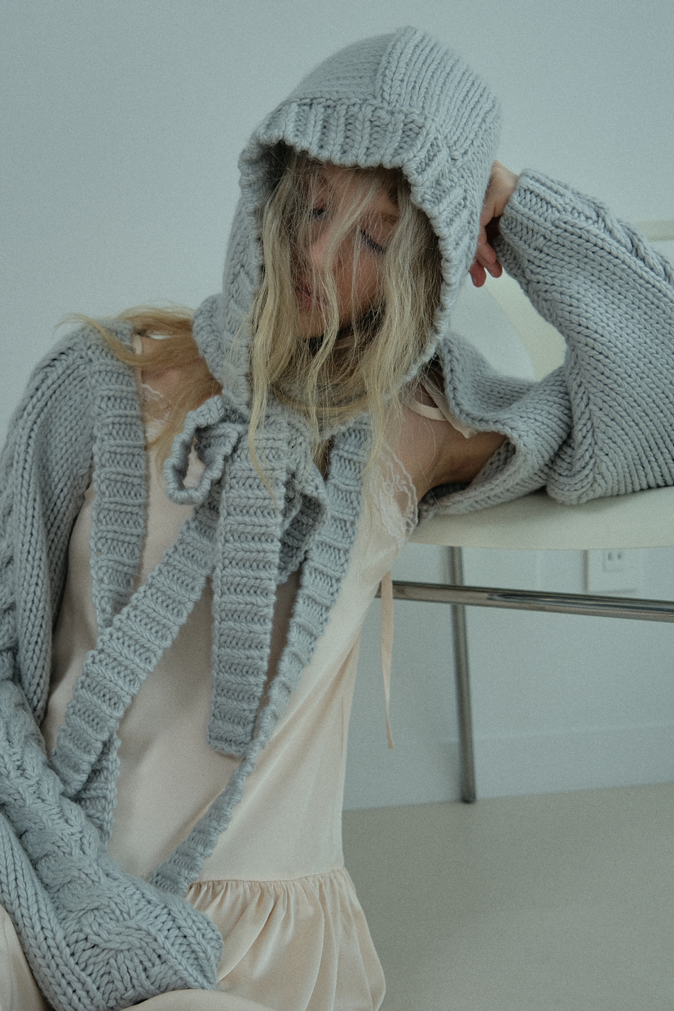 knit ribbon balaclava | HONEY MI HONEY