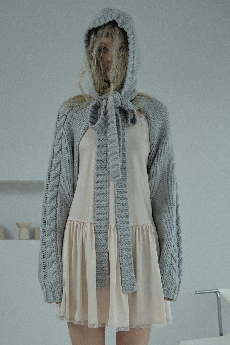 knit ribbon balaclava | HONEY MI HONEY