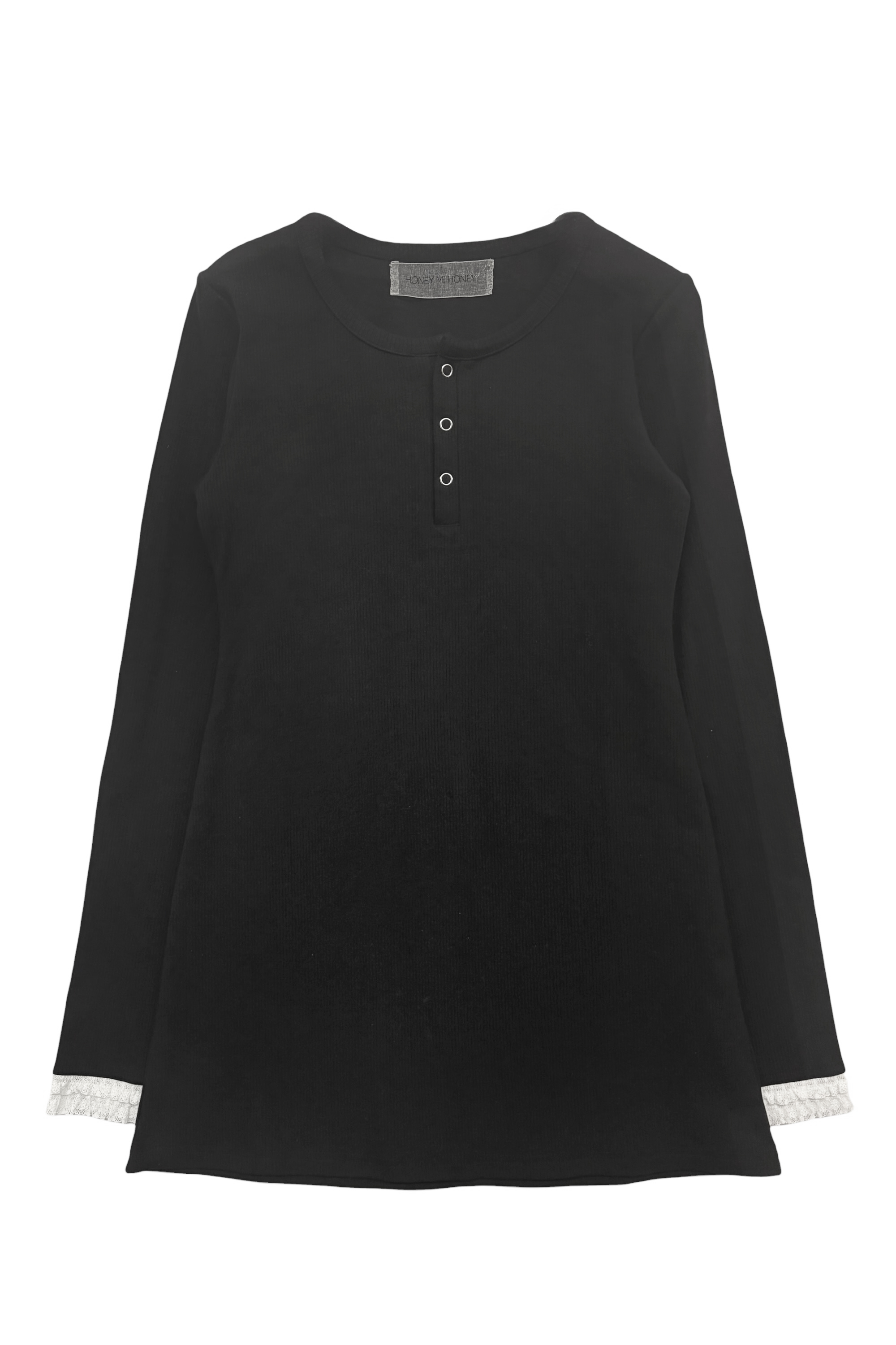 henley neck lib mini one-piece | HONEY MI HONEY