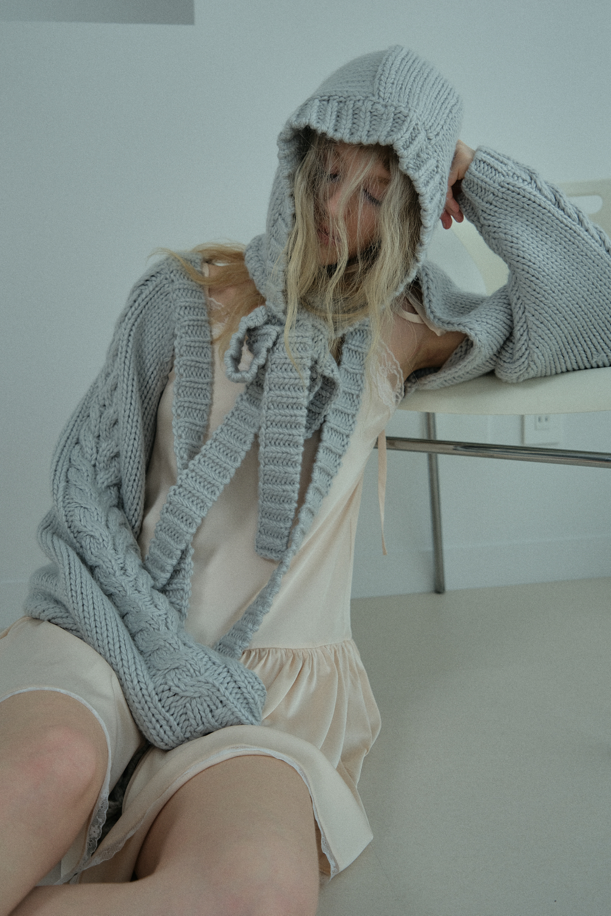 cable knit ribbon bolero | HONEY MI HONEY