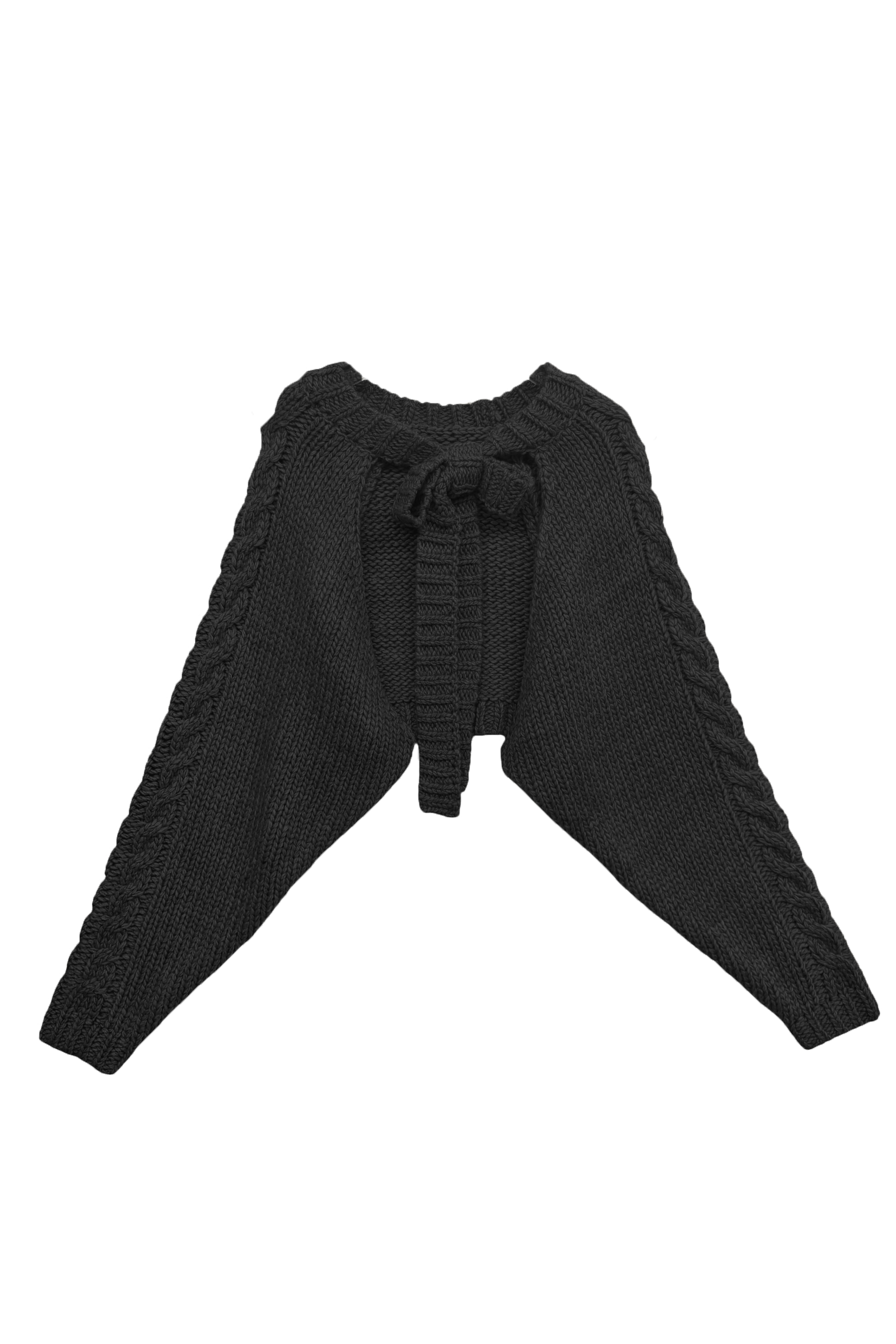 cable knit ribbon bolero | HONEY MI HONEY