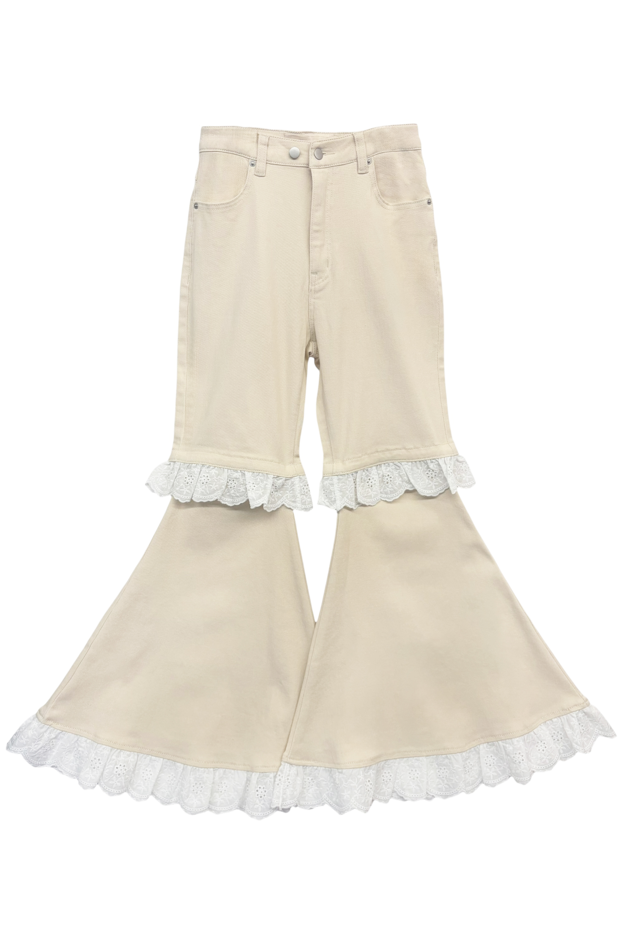 two-way denim flare pants | HONEY MI HONEY