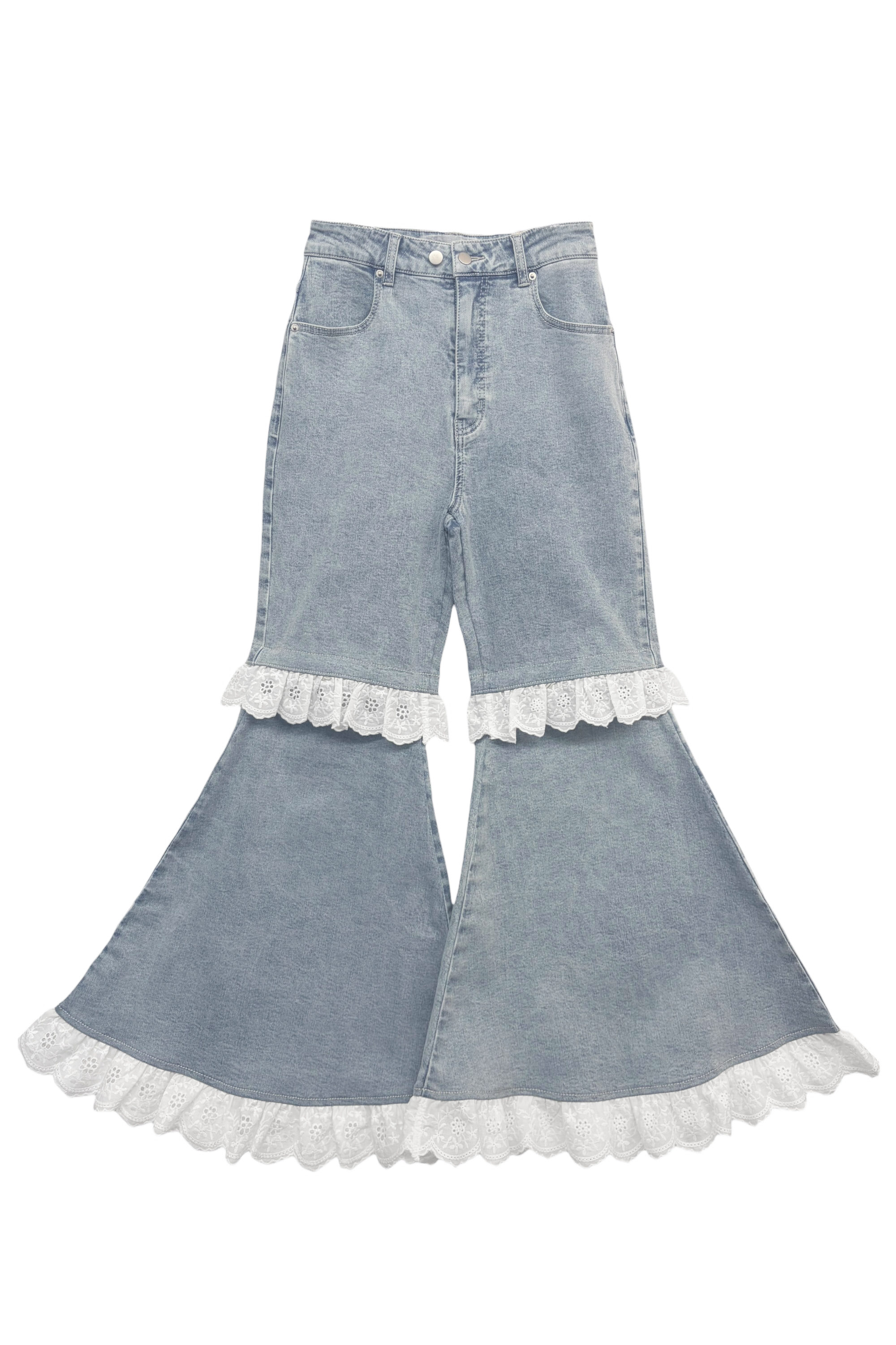 two-way denim flare pants | HONEY MI HONEY