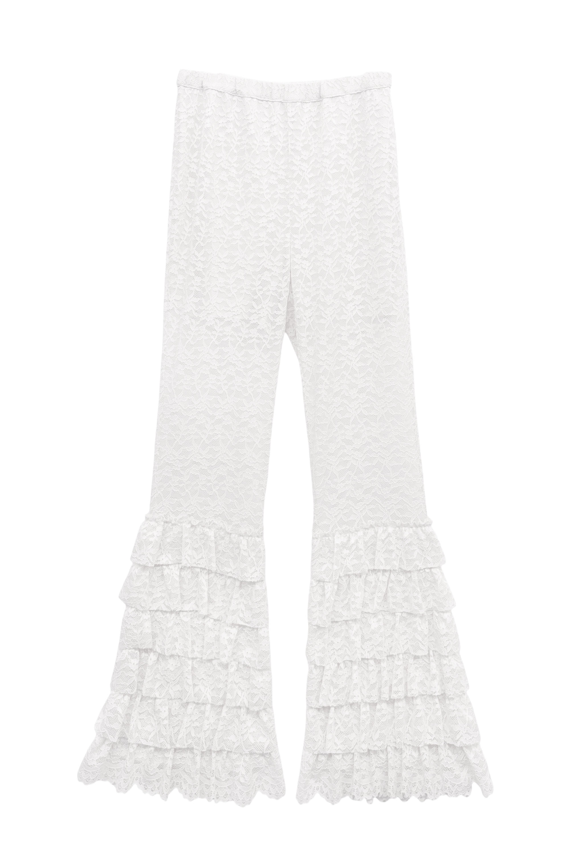 lace tiered frill flare pants | HONEY MI HONEY