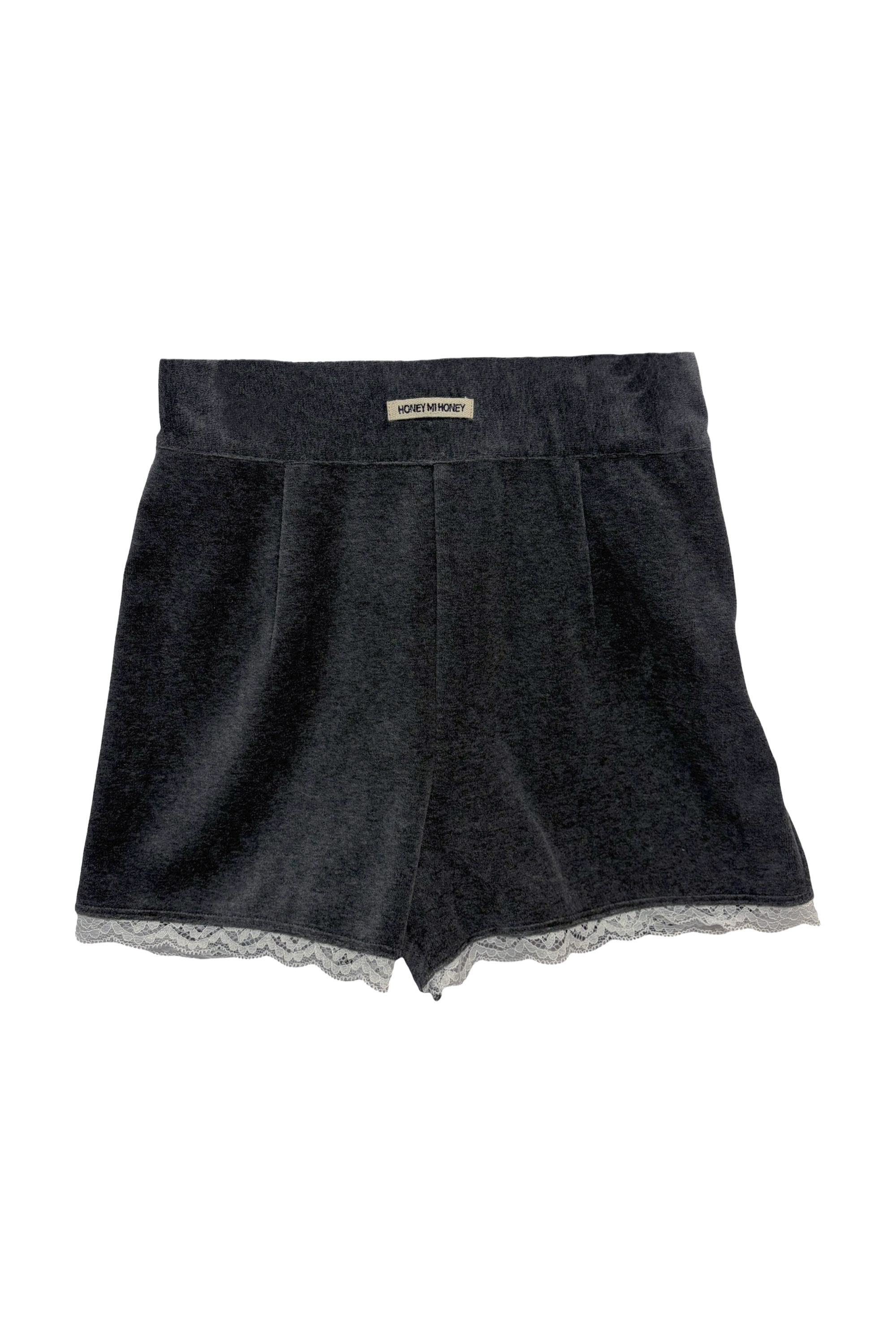 velour lace short pants | HONEY MI HONEY