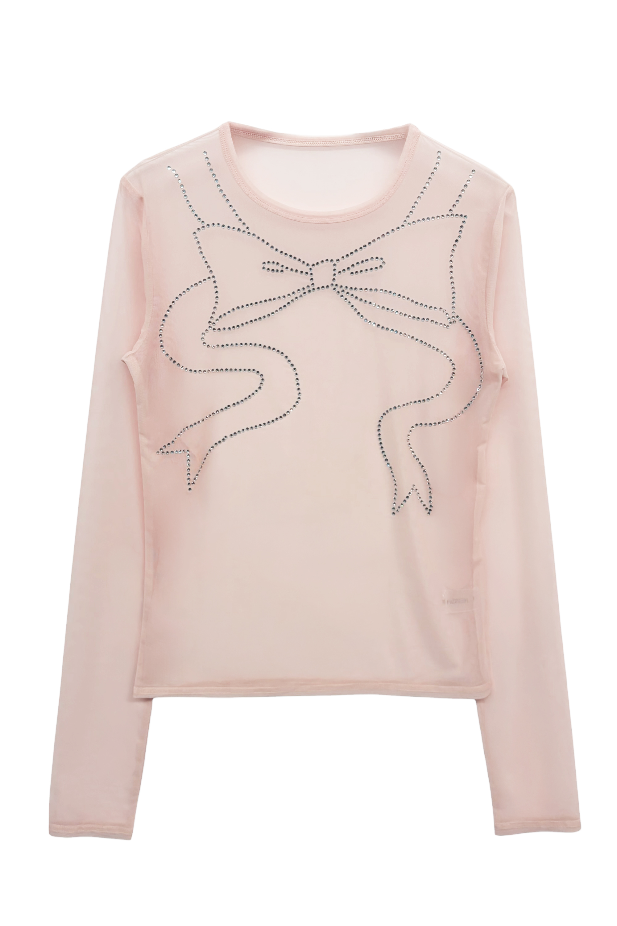 line stone ribbon tulle tops | HONEY MI HONEY