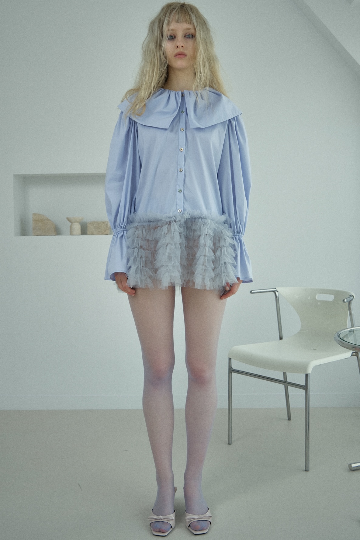 tulle peplum sailor blouse tunic | HONEY MI HONEY