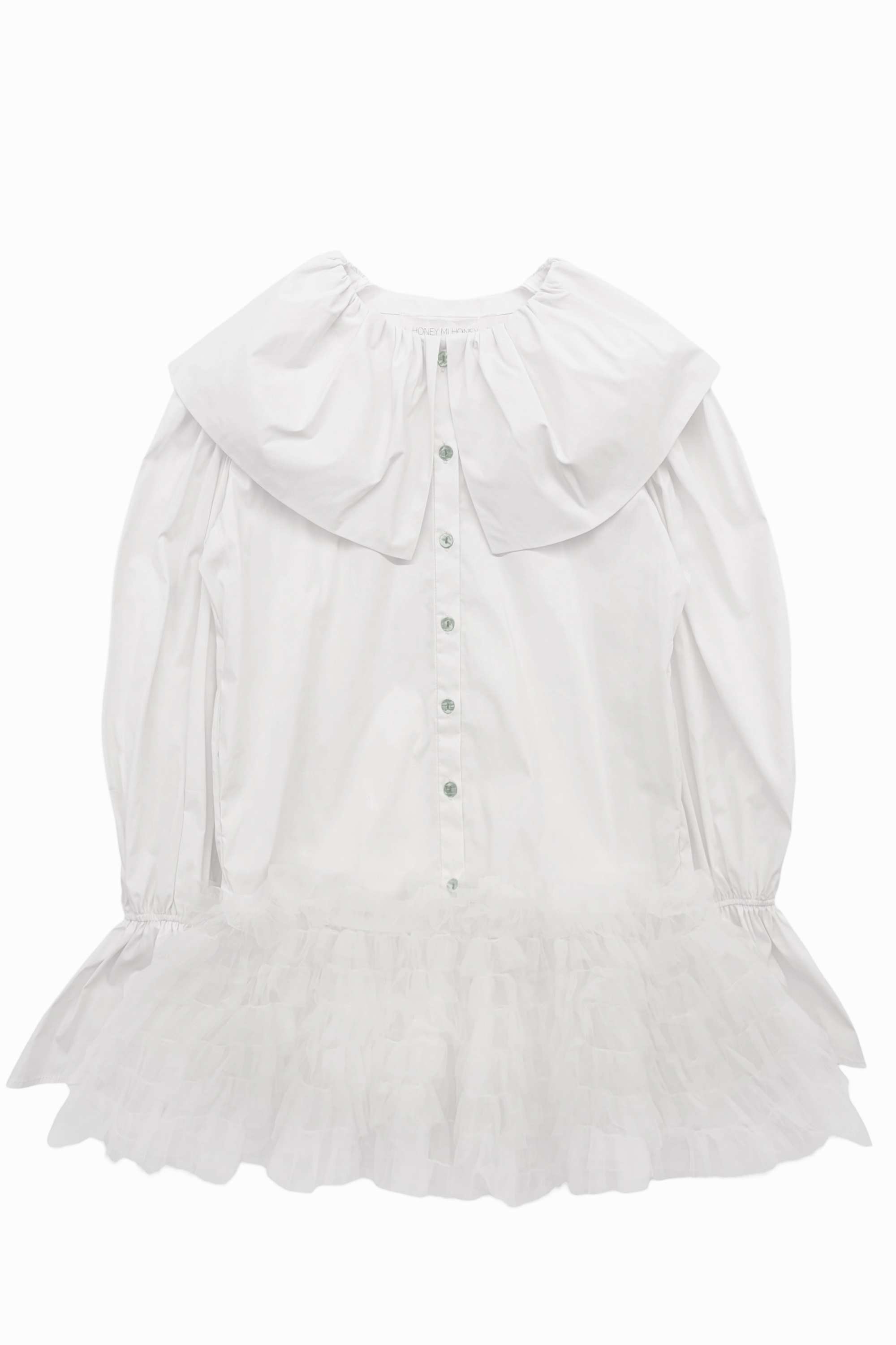 tulle peplum sailor blouse tunic | HONEY MI HONEY