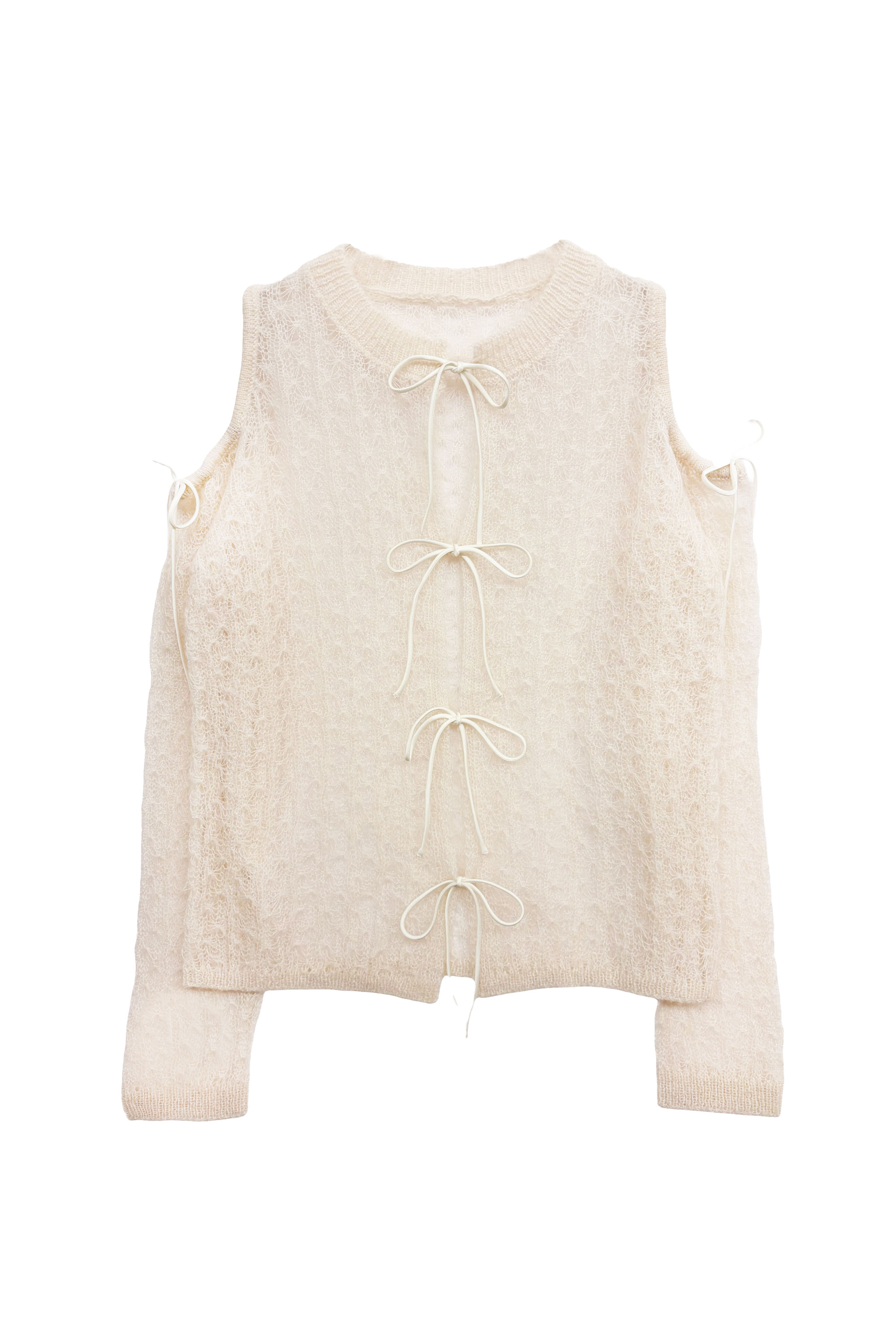 sheer mohair ribbon tops | HONEY MI HONEY