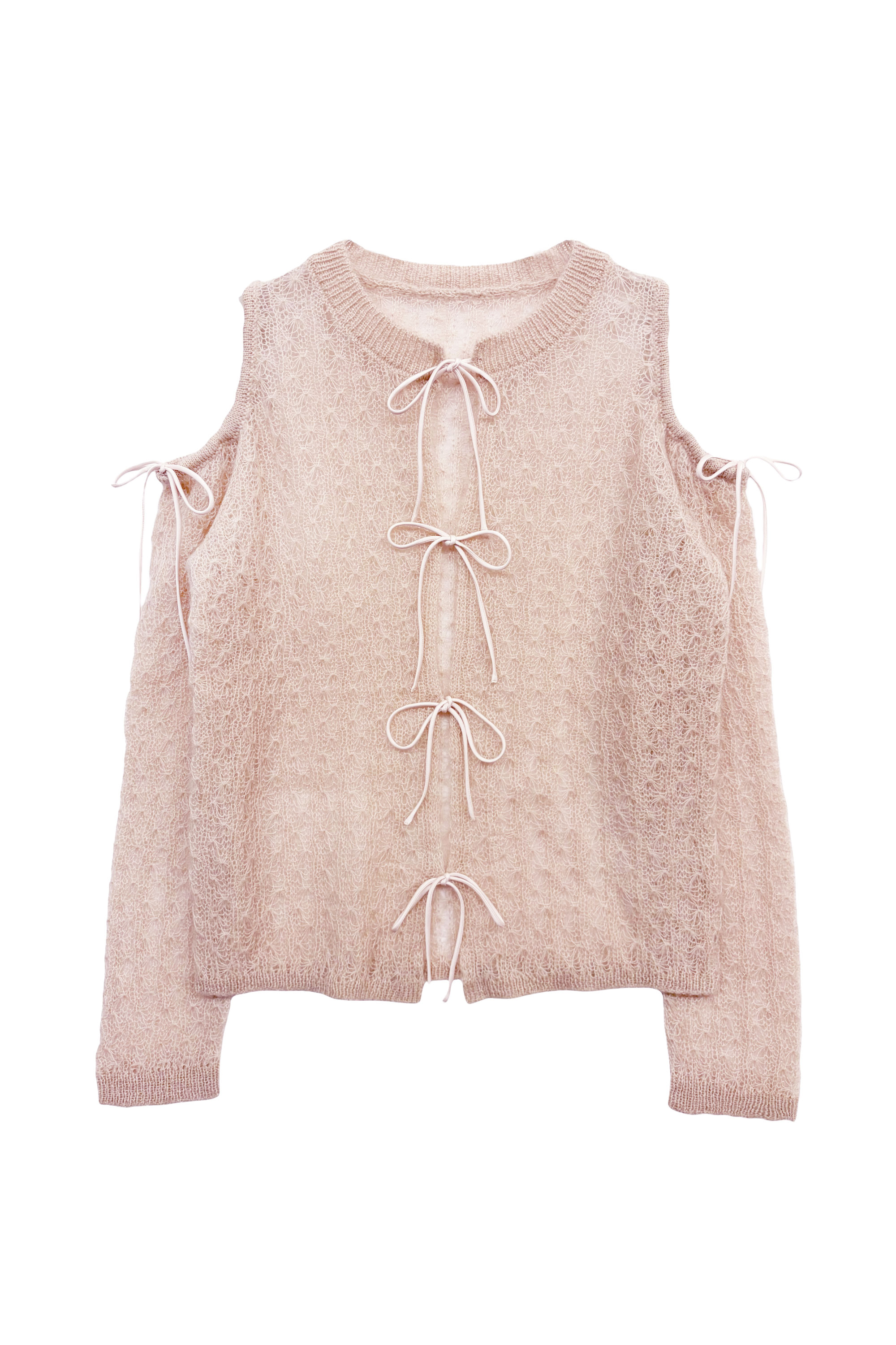 sheer mohair ribbon tops | HONEY MI HONEY