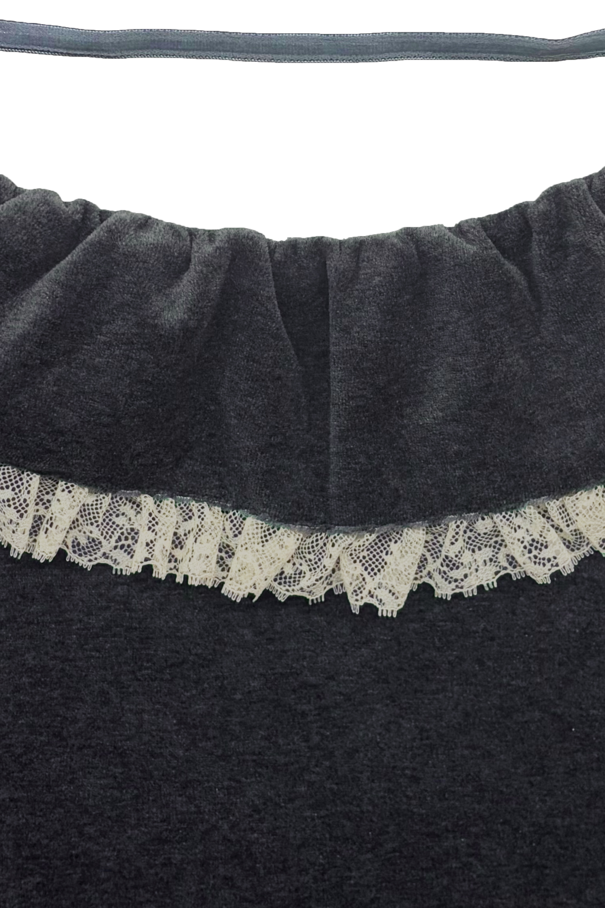 velour lace back open tops | HONEY MI HONEY