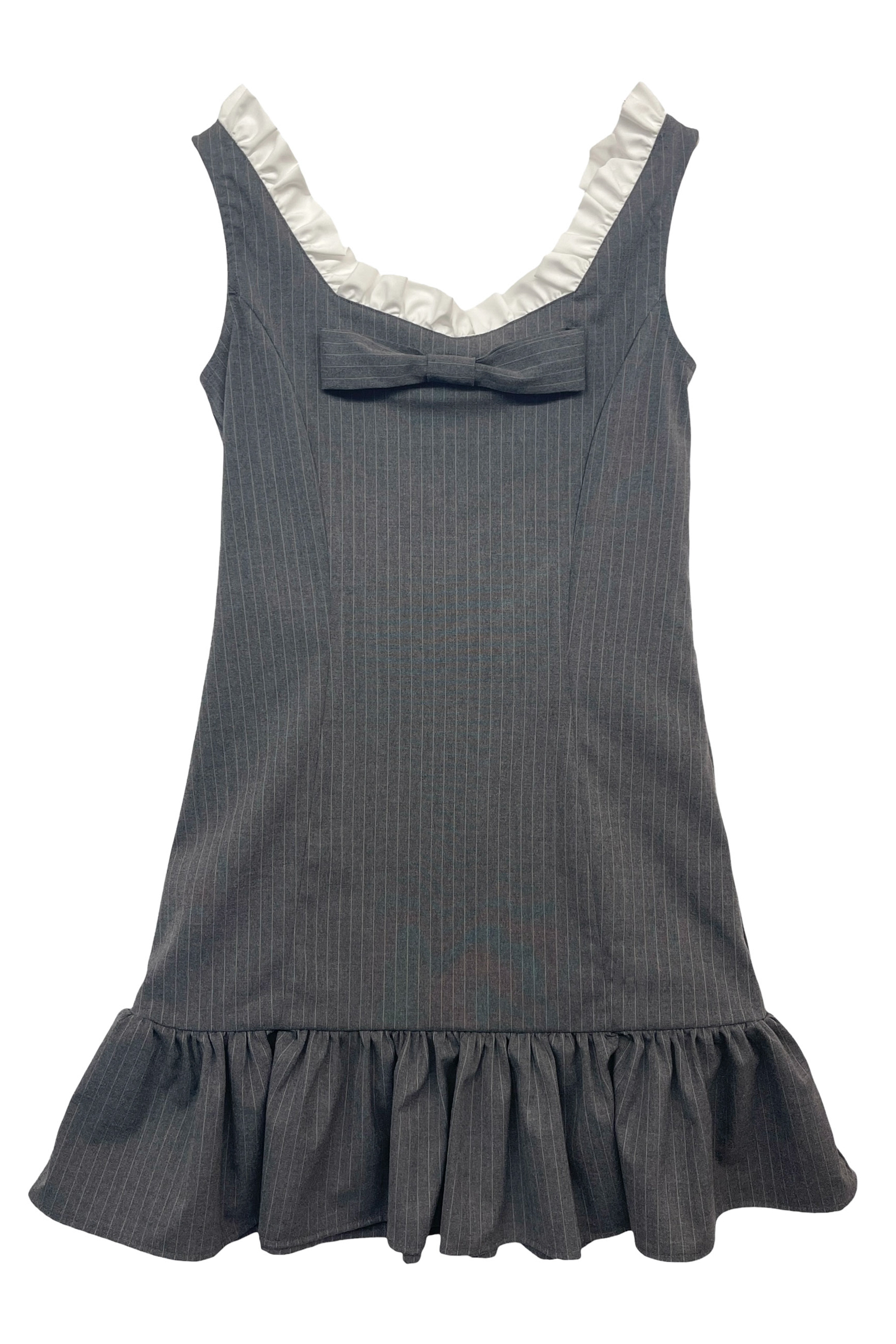 HONEY MI HONEY｜pinstripe ribbon mini one-piece