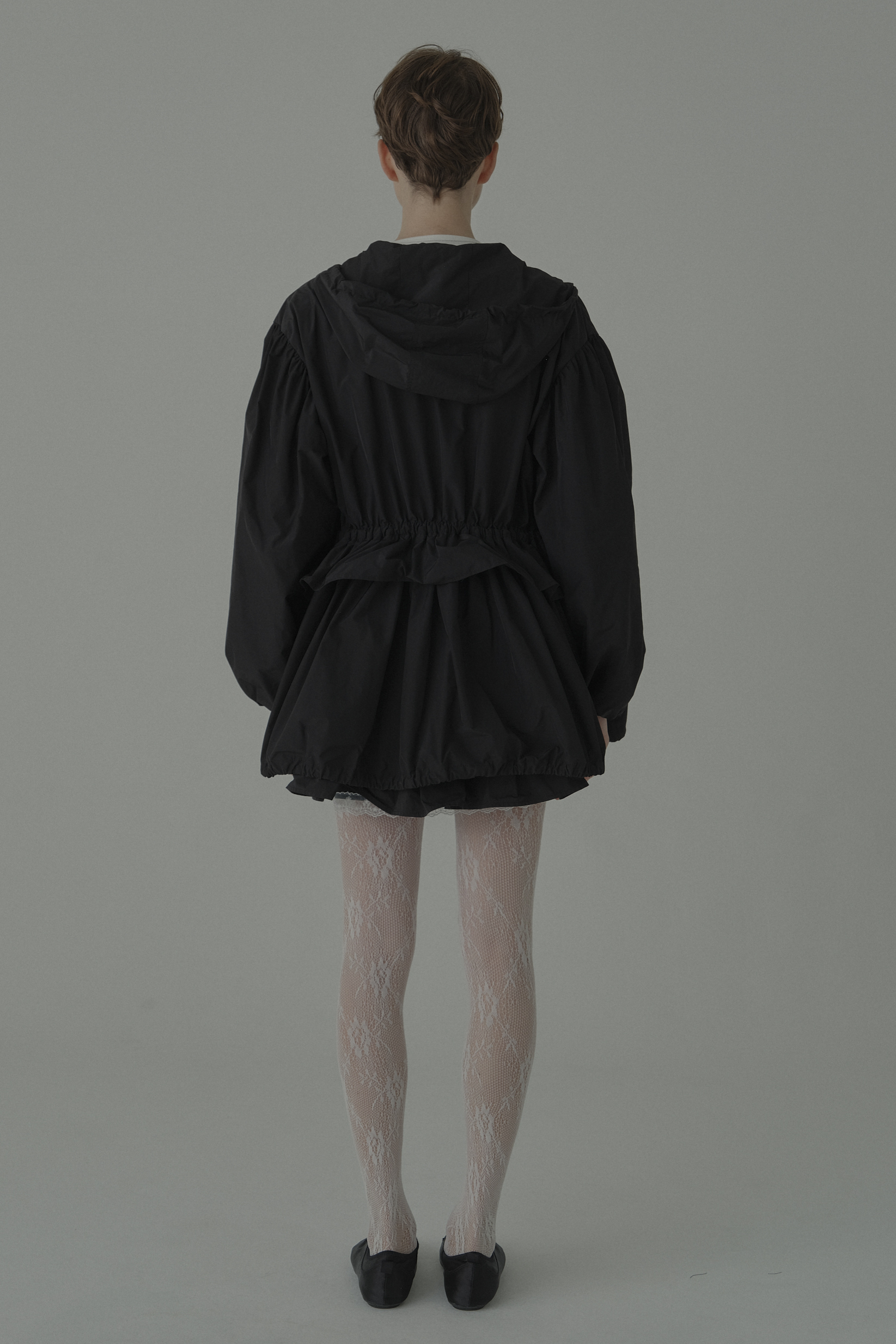 HONEY MI HONEY｜taffeta frill peplum blouson