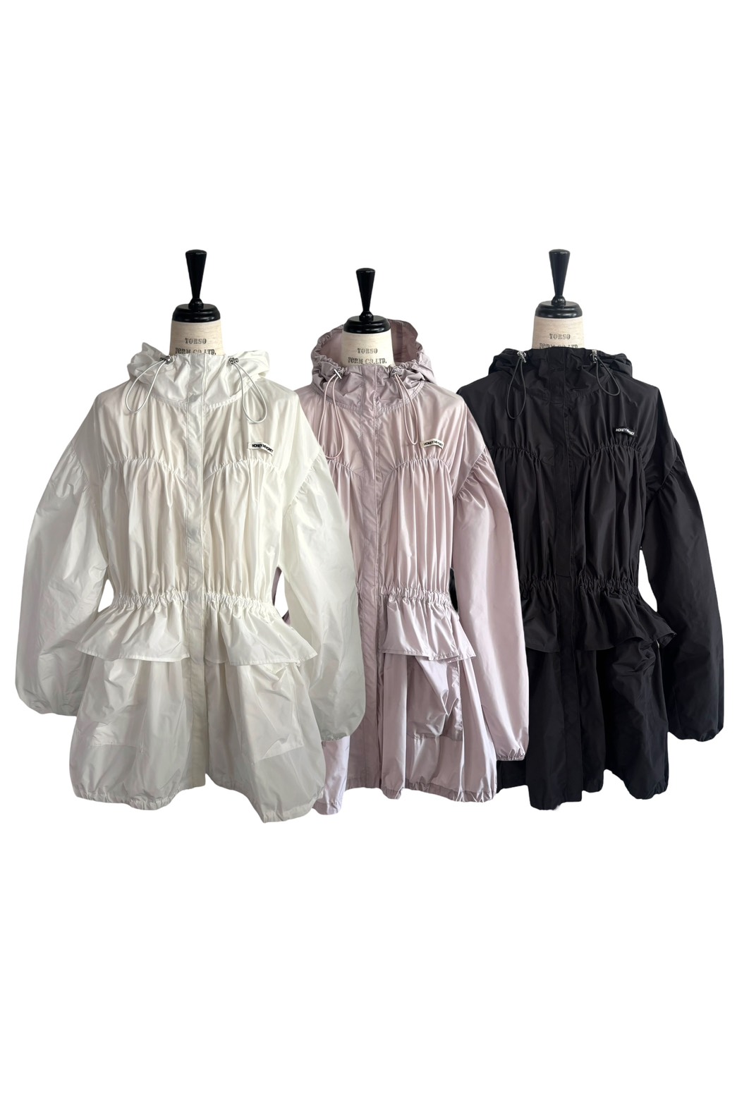 HONEY MI HONEY｜taffeta frill peplum blouson