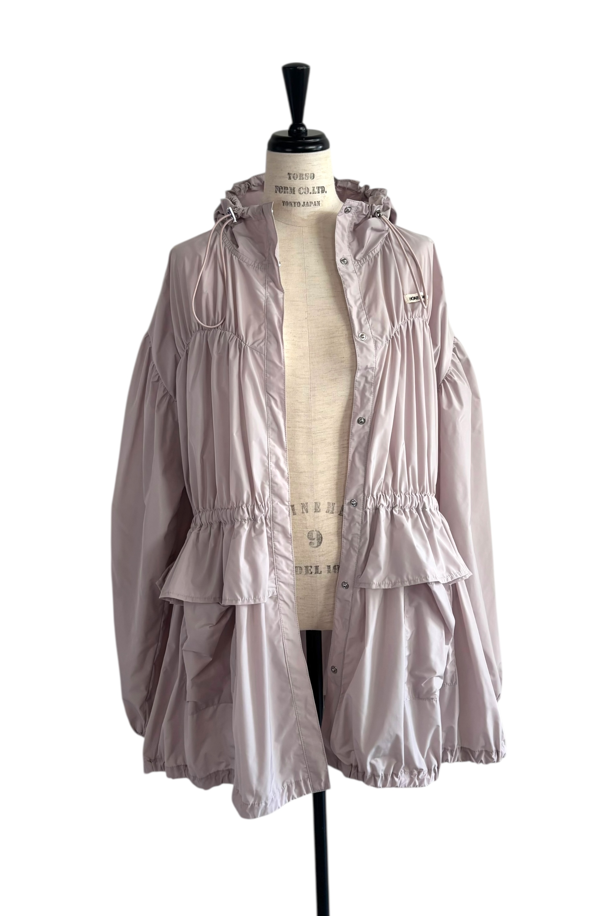 HONEY MI HONEY｜taffeta frill peplum blouson
