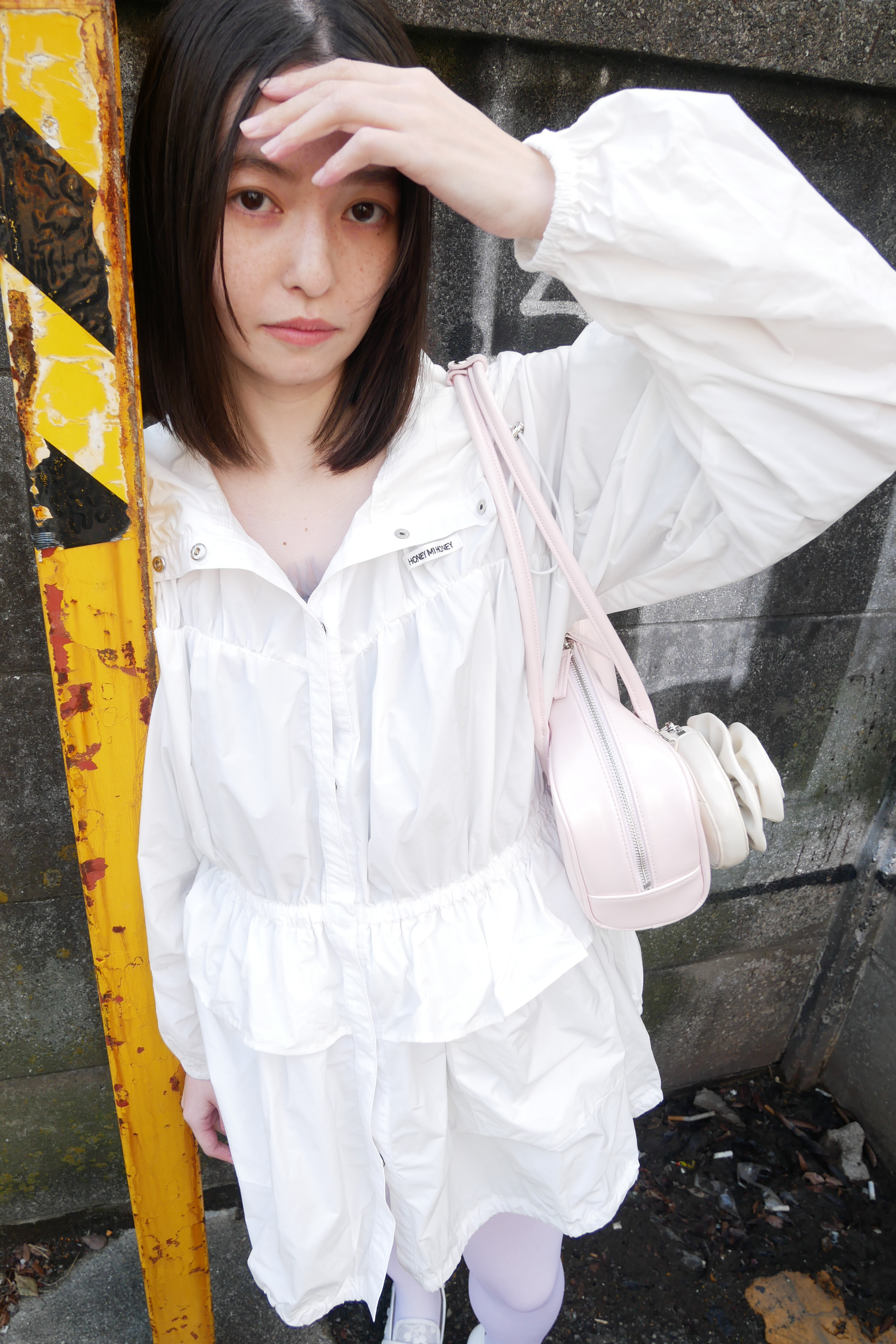 HONEY MI HONEY｜taffeta frill peplum blouson