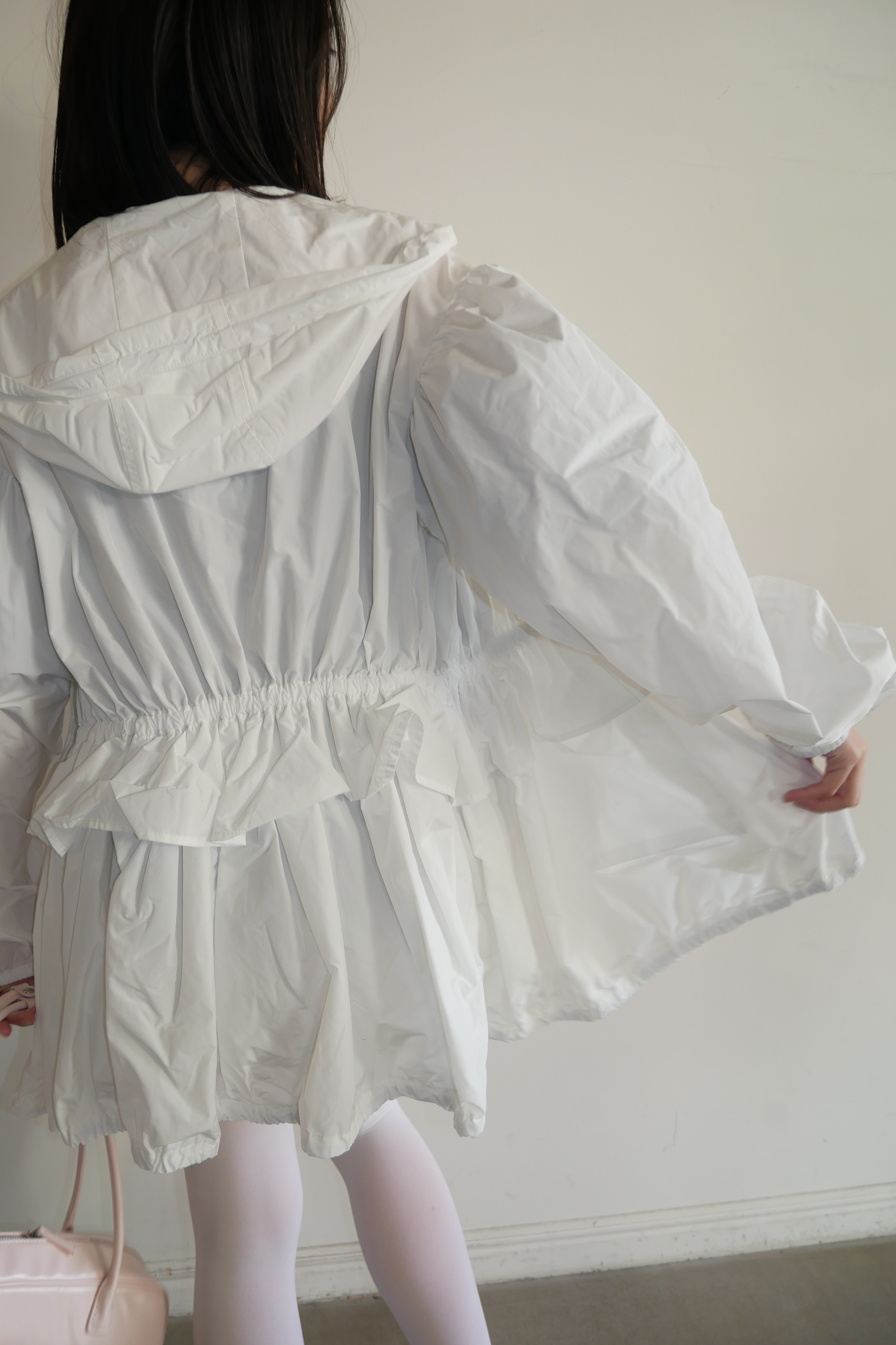 HONEY MI HONEY｜taffeta frill peplum blouson