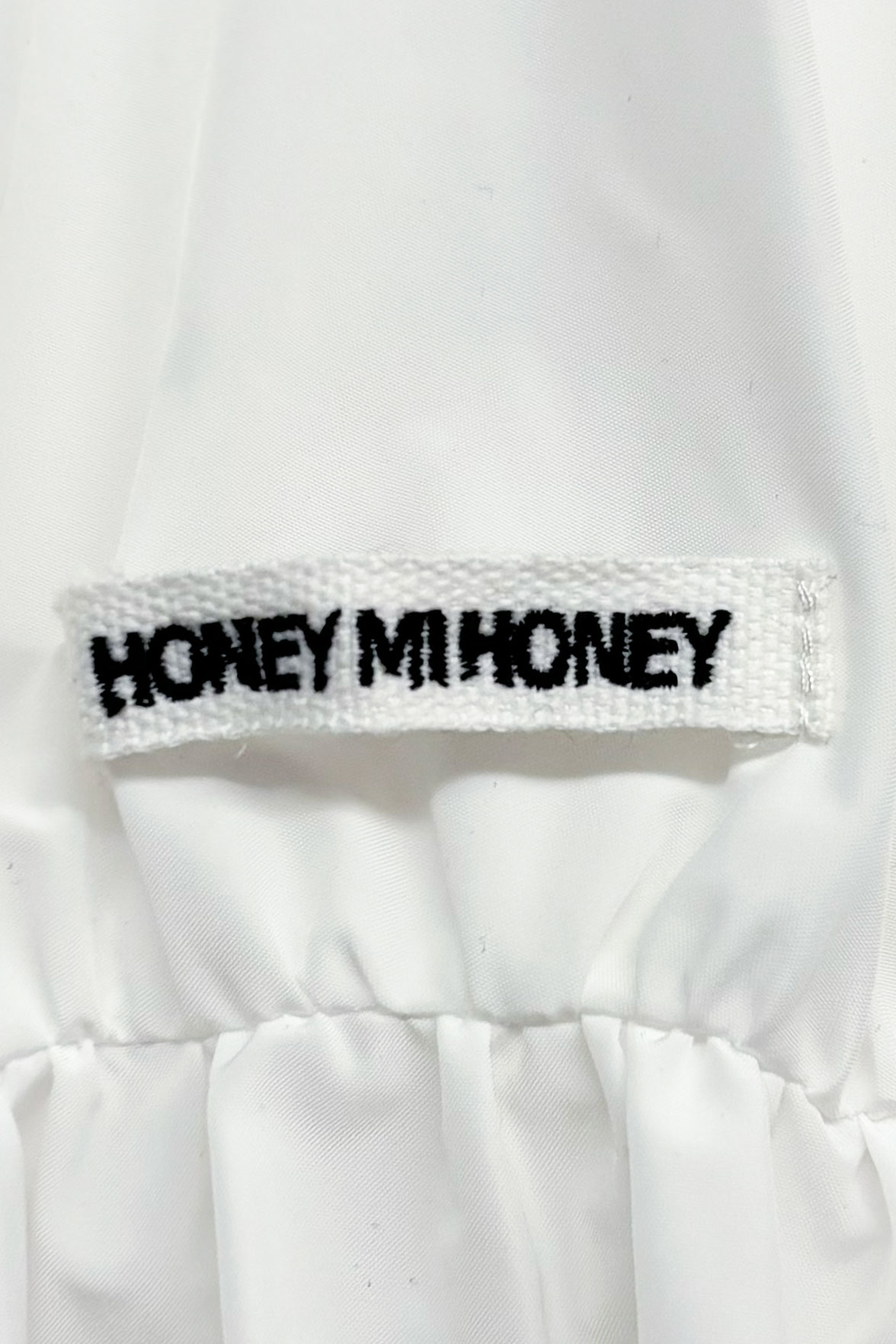 HONEY MI HONEY｜taffeta frill peplum blouson