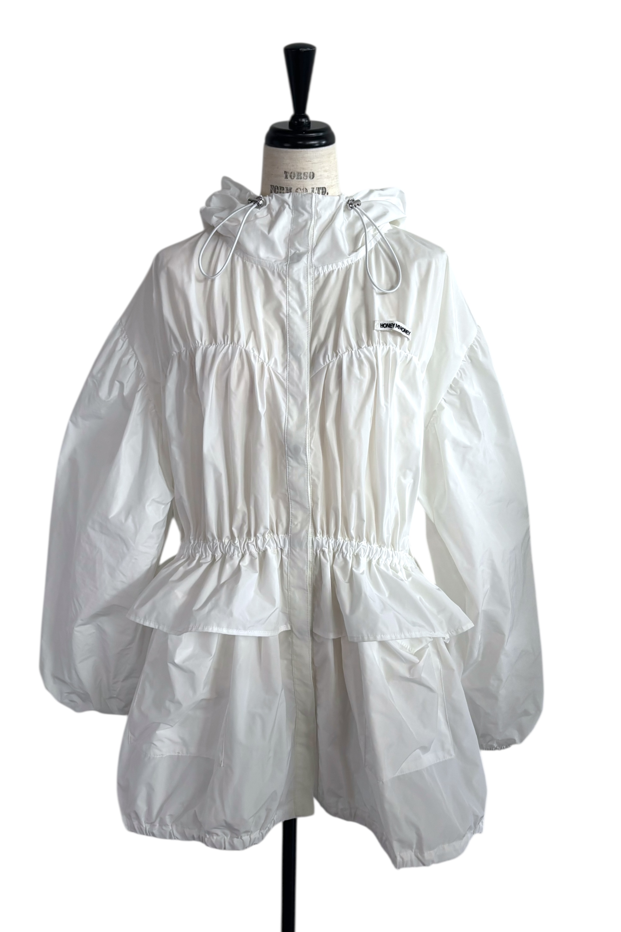 HONEY MI HONEY｜taffeta frill peplum blouson