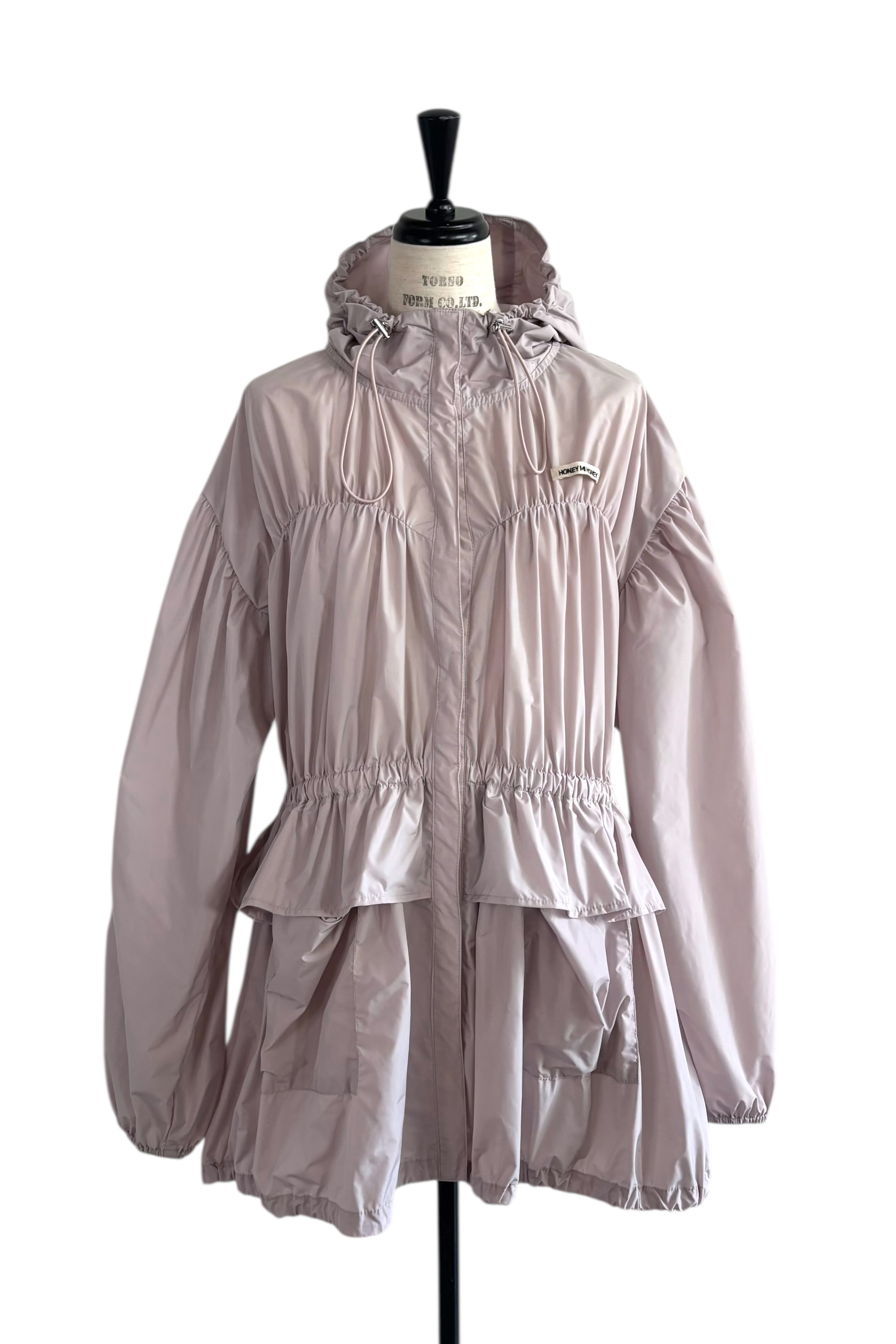 HONEY MI HONEY｜taffeta frill peplum blouson