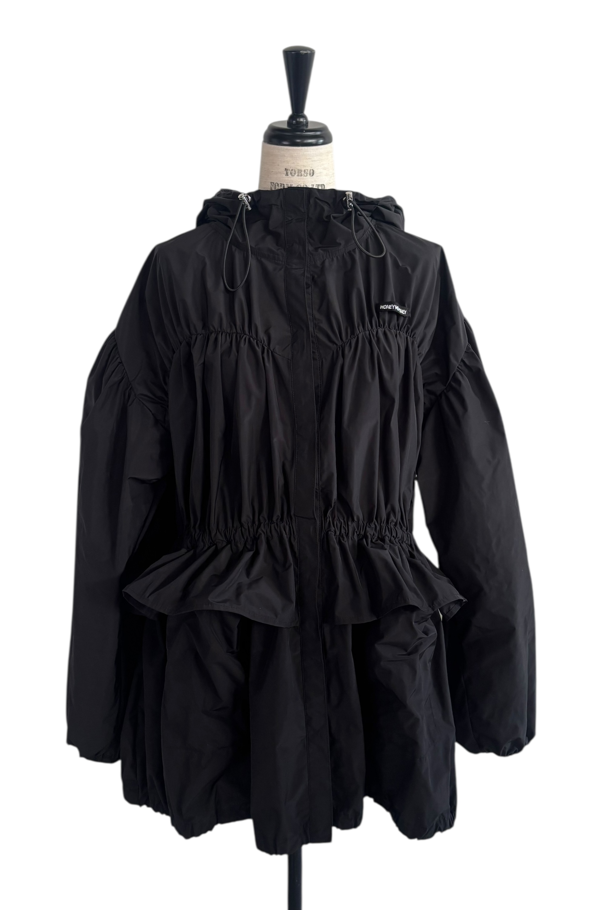 HONEY MI HONEY｜taffeta frill peplum blouson