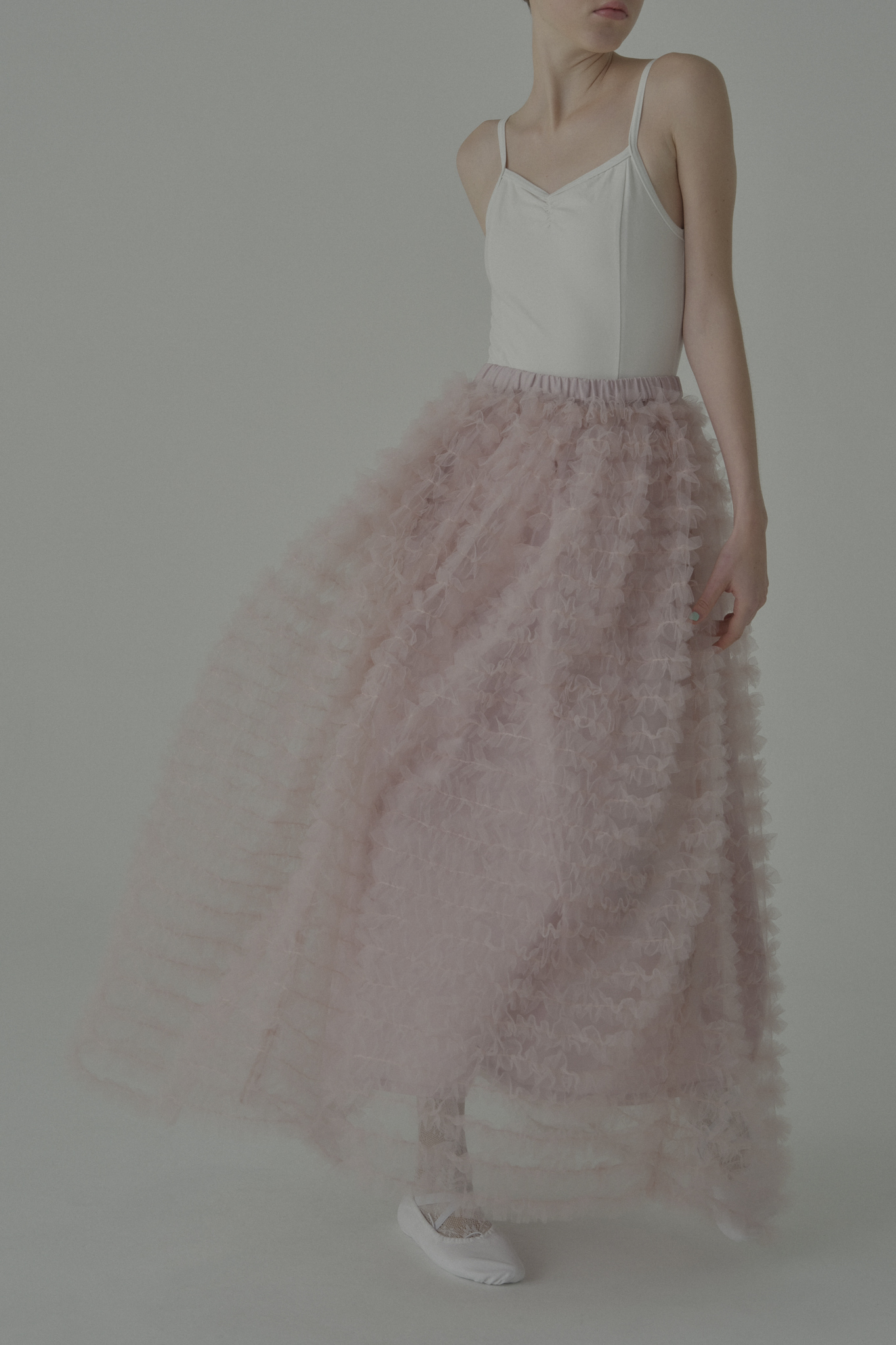 HONEY MI HONEY｜tulle tiered long skirt｜チュールティアードロング