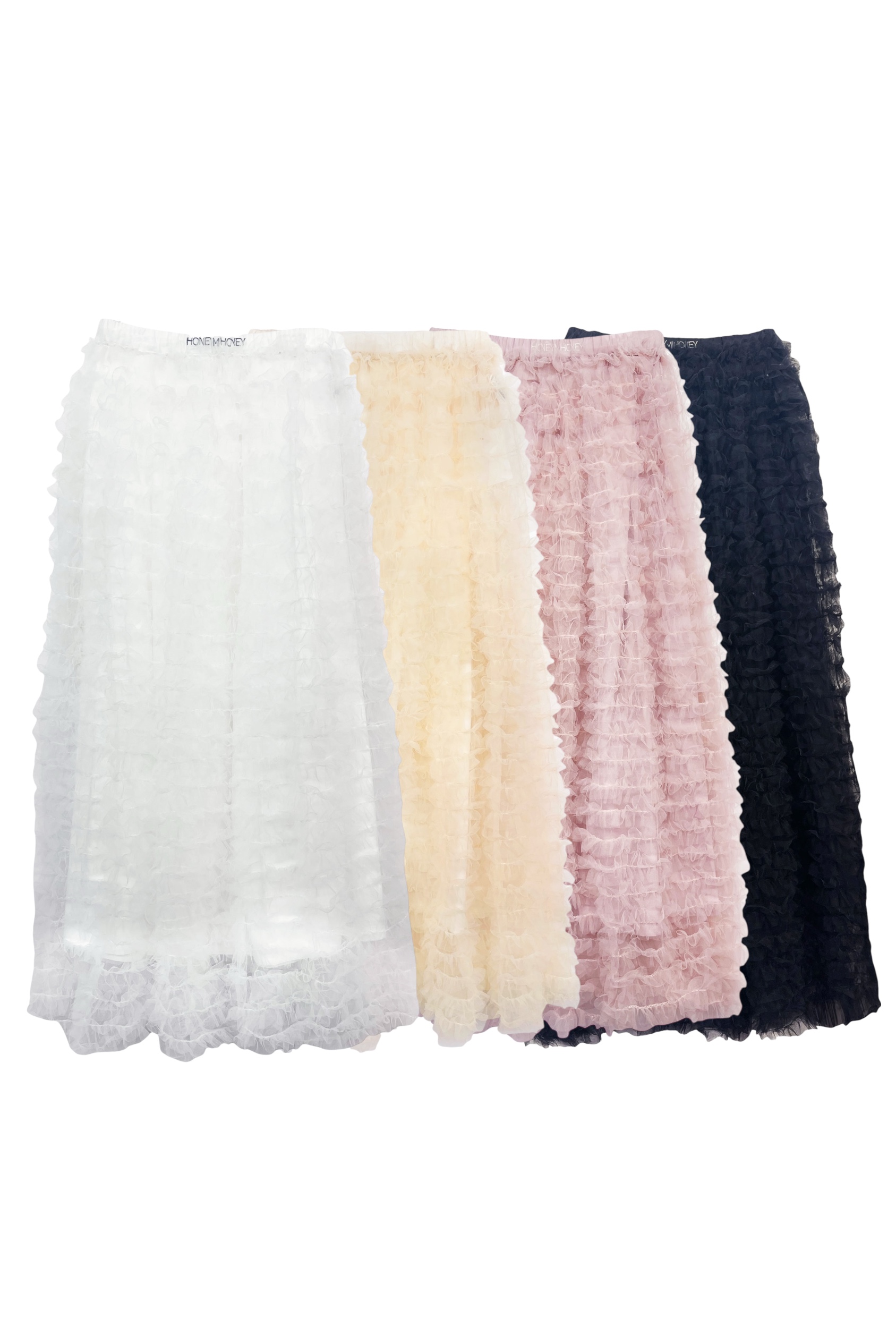 HONEY MI HONEY｜tulle tiered long skirt