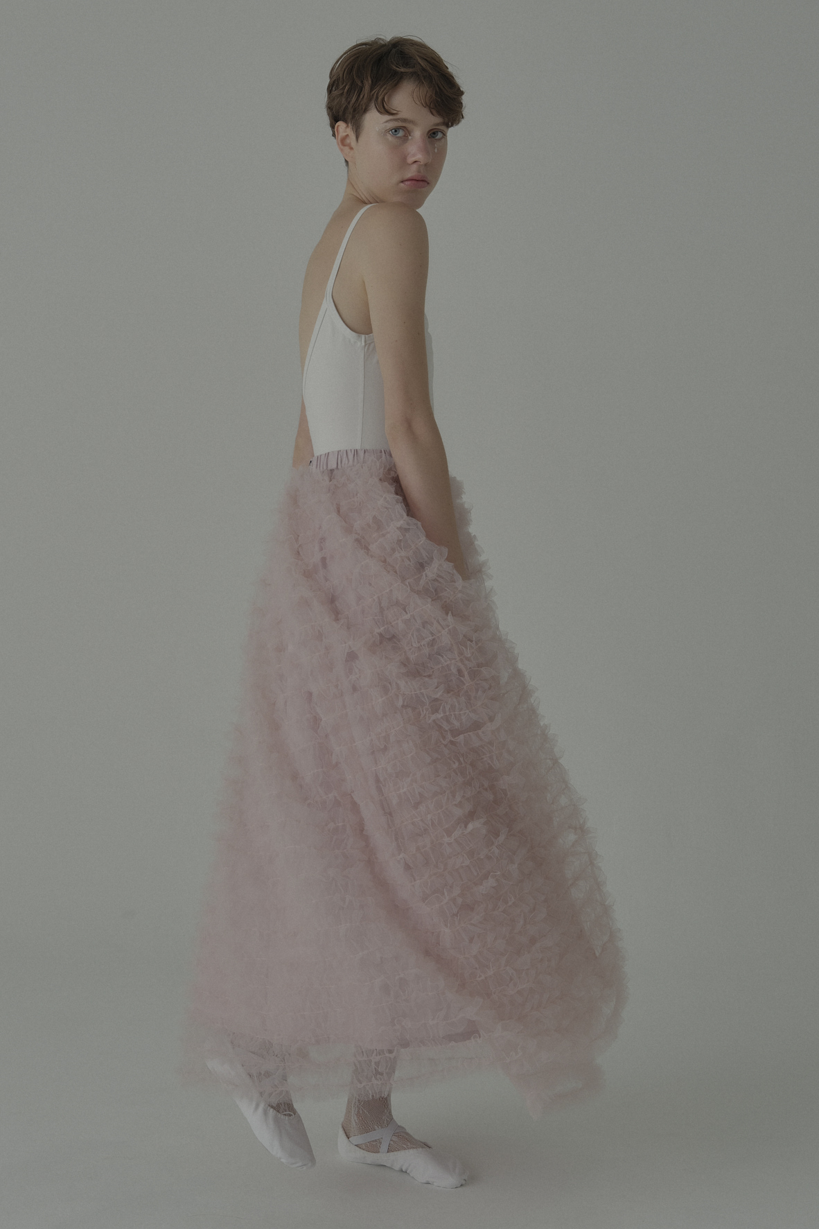 HONEY MI HONEY｜tulle tiered long skirt