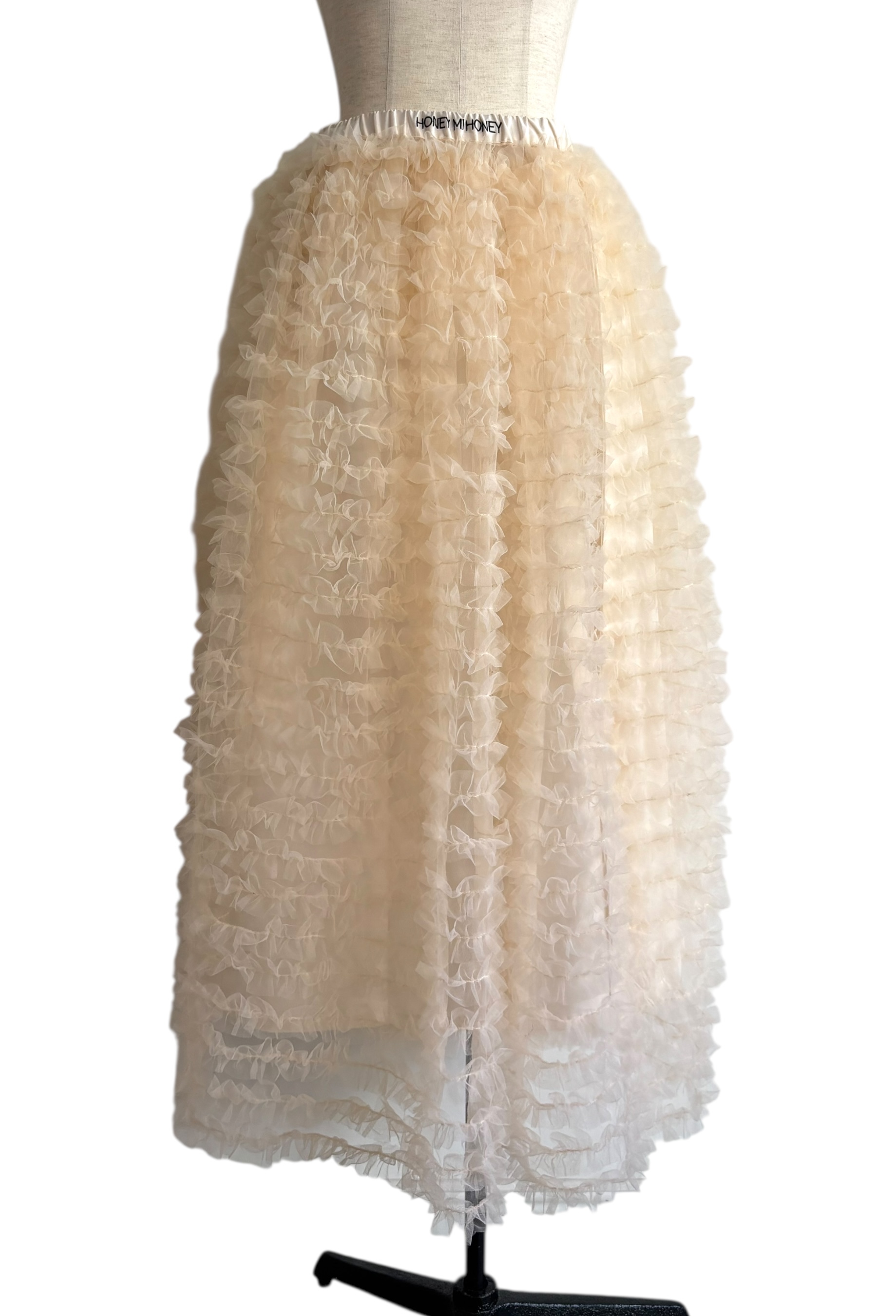 HONEY MI HONEY｜tulle tiered long skirt