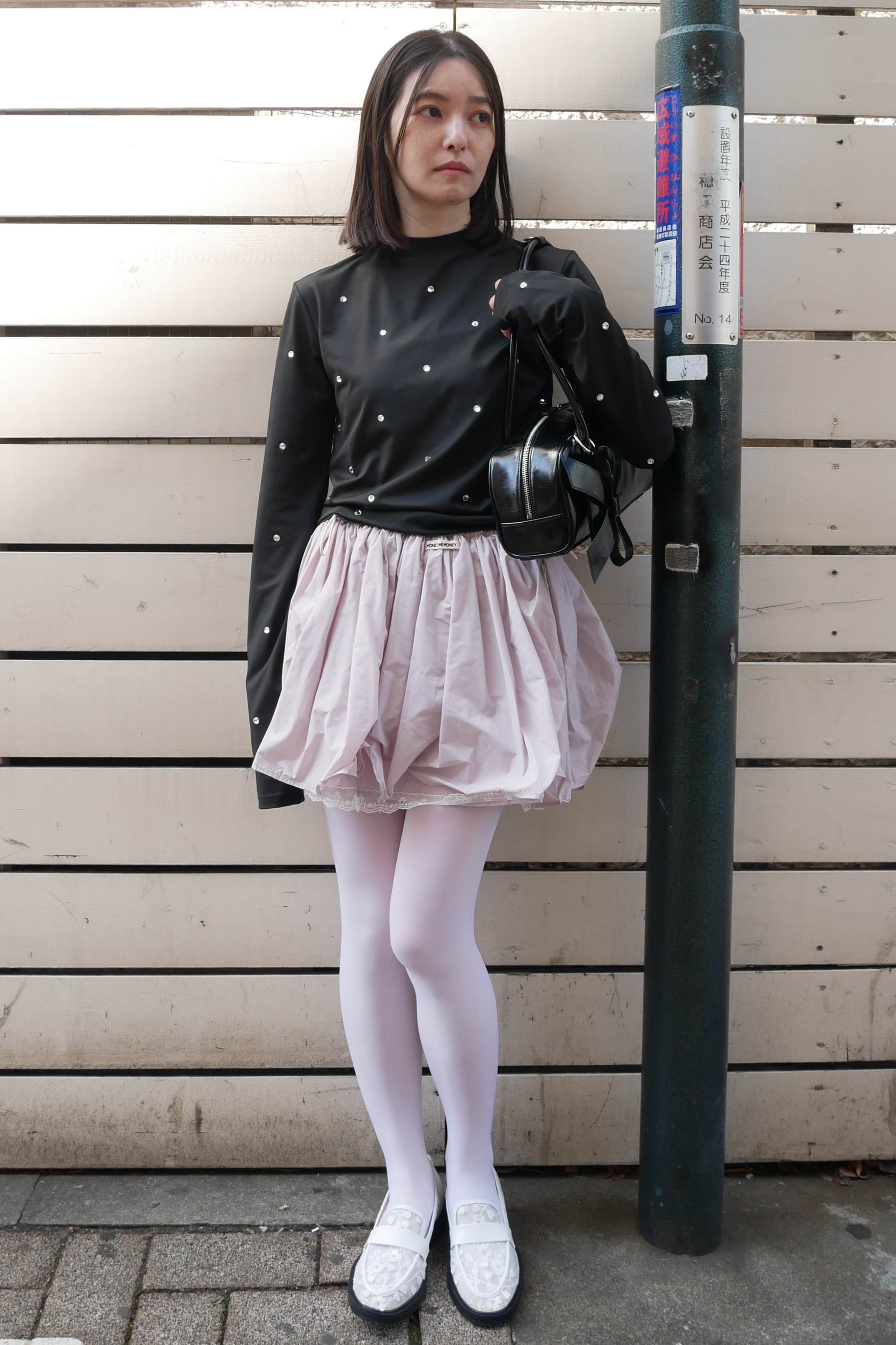 HONEY MI HONEY｜taffeta layered drape mini skirt