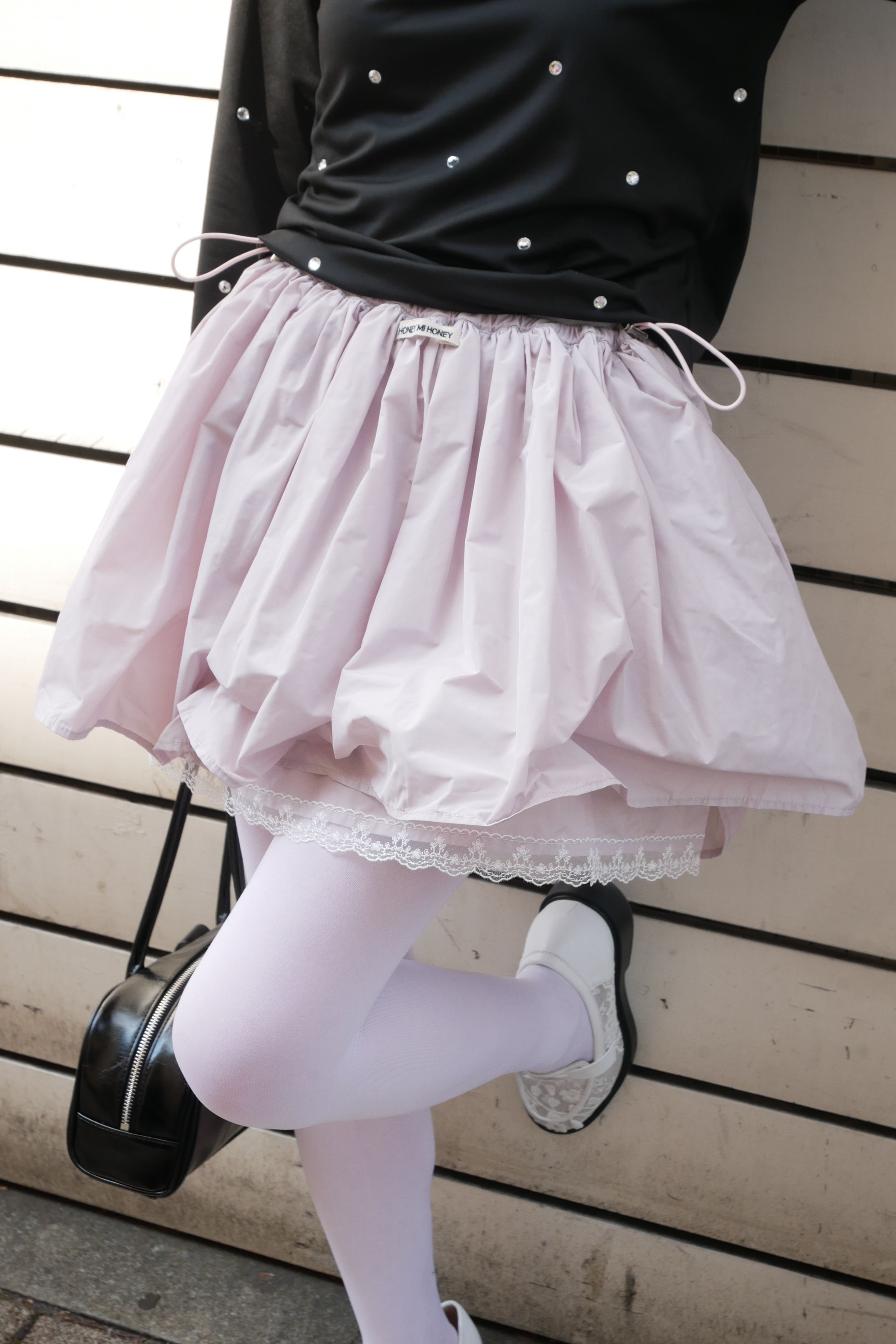 スカート HONEY MI HONEY taffetaribbondrapeskirt HONEY MI HONEY（ハニーミーハニー） スカート 「ZOZO限定」jacquard