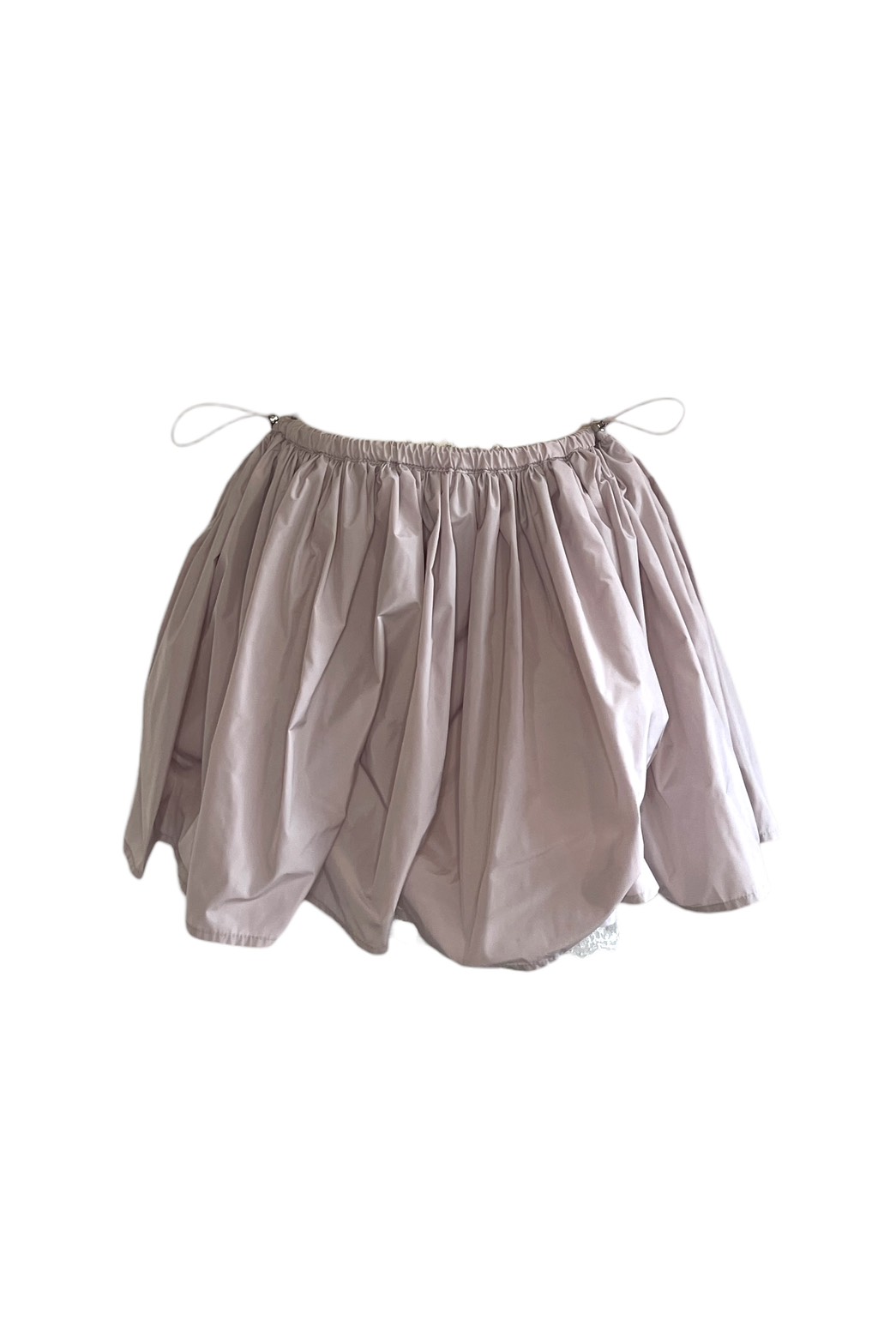 HONEY MI HONEY｜taffeta layered drape mini skirt