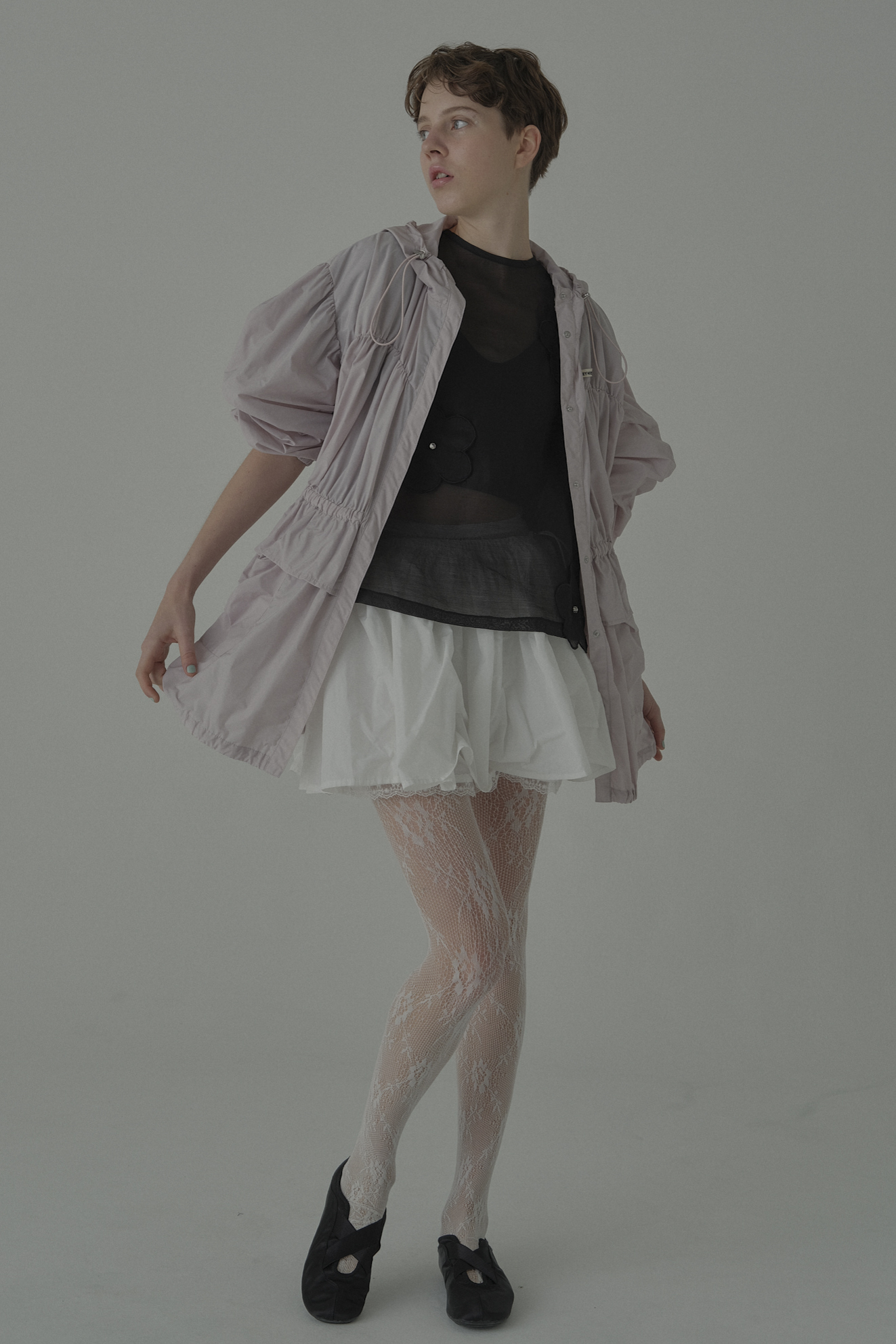 スカート HONEY MI HONEY taffetaribbondrapeskirt HONEY MI HONEY（ハニーミーハニー） スカート 「ZOZO限定」jacquard