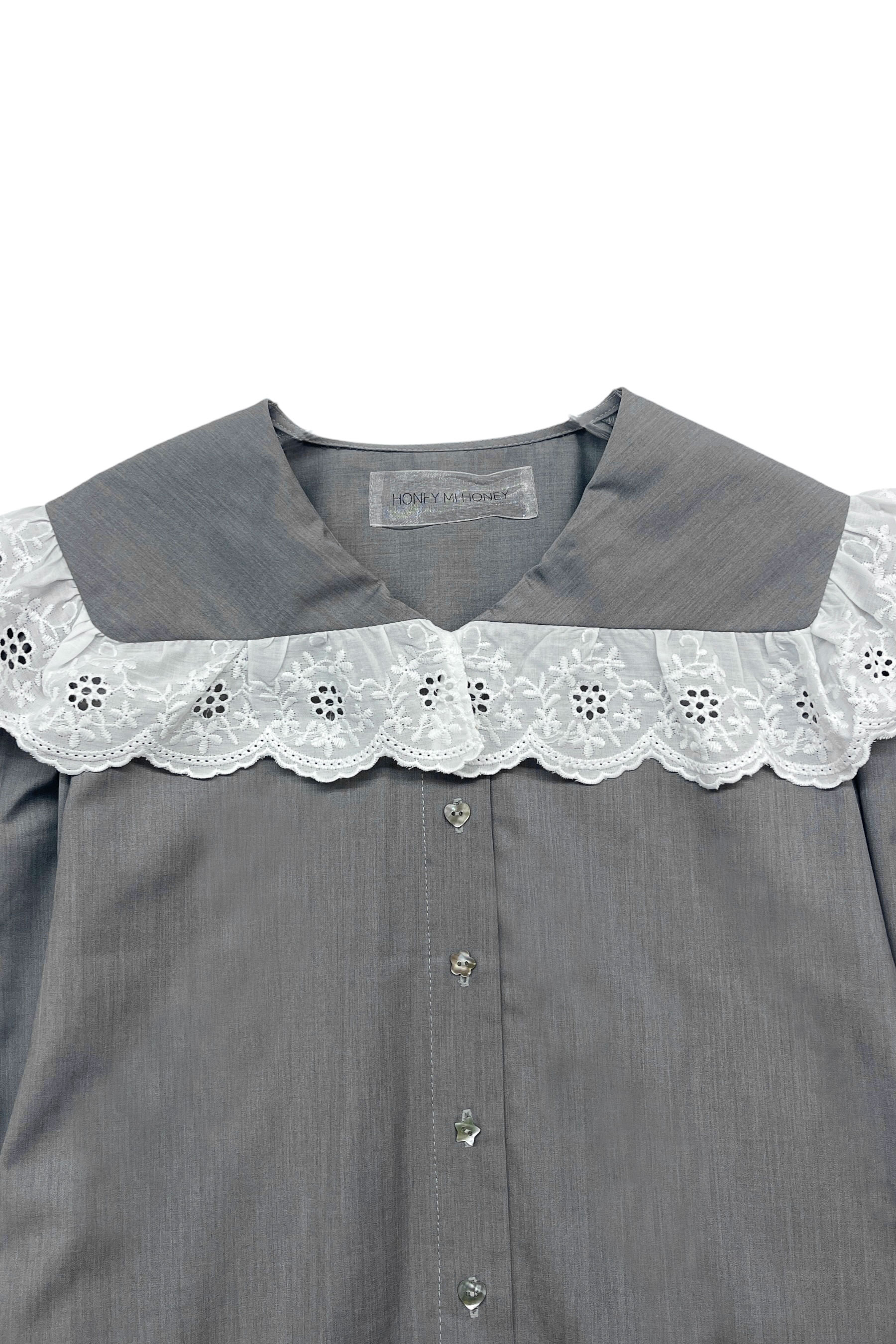 HONEY MI HONEY｜lace frill sailor collar blouse｜レディース ブラウス