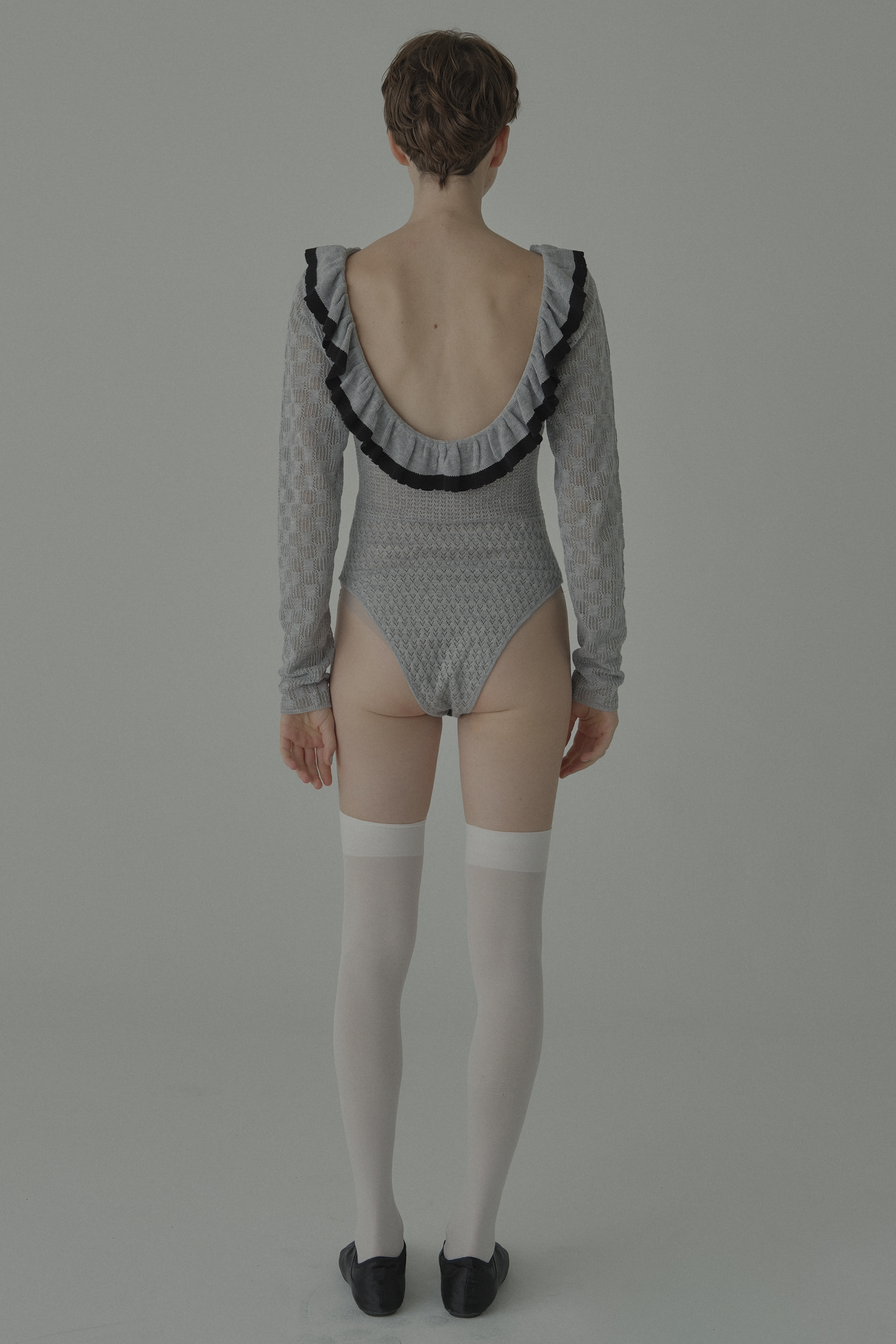 HONEY MI HONEY｜crochet frill knit bodysuit