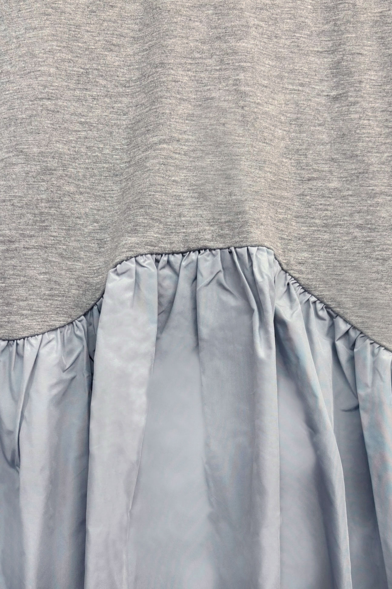 HONEY MI HONEY｜taffeta frill long t-shirt｜タフタフリルロングTシャツ