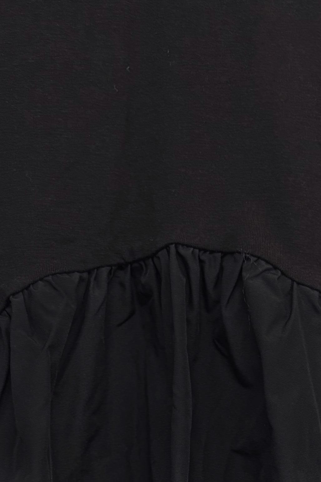HONEY MI HONEY｜taffeta frill long t-shirt｜タフタフリルロングTシャツ