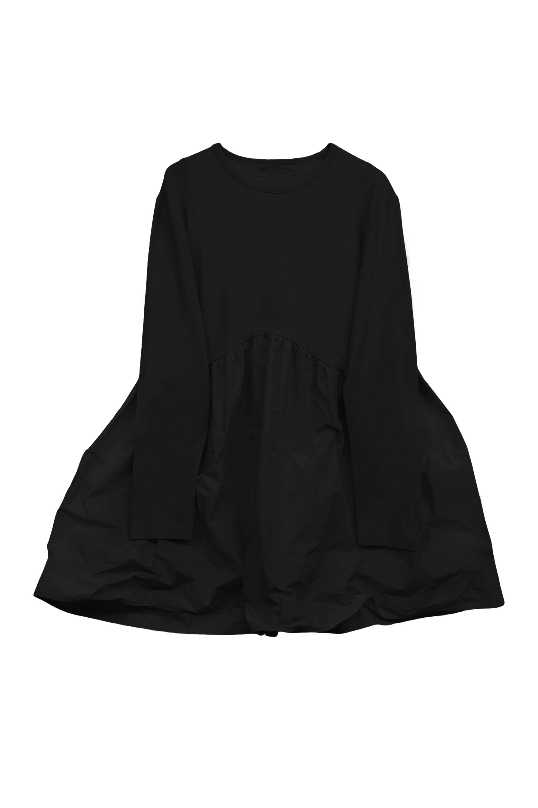 カットソー(長袖/七分) Honey mi Honey - tullefrill libtops HONEY MI HONEY｜taffeta frill long t-shirt｜タフタフリルロングTシャツ