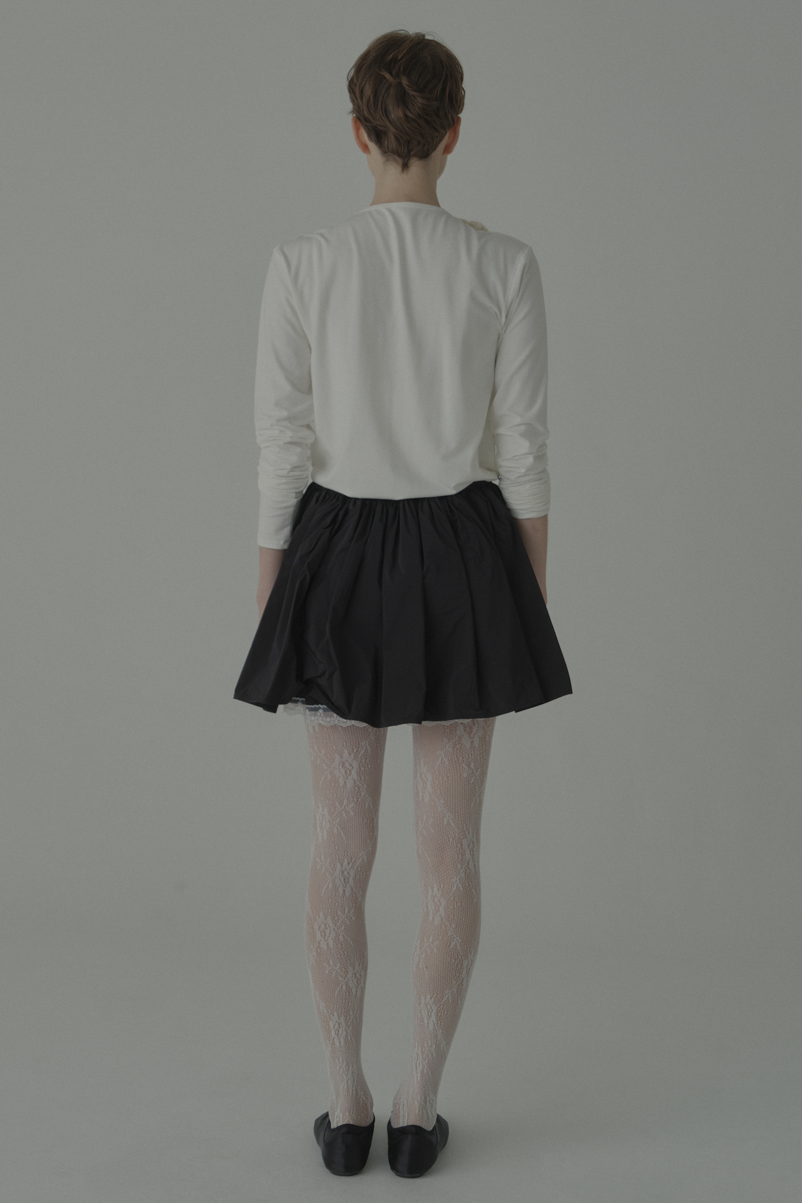 HONEY MI HONEY｜flower long t-shirt｜フラワーニットフラワーロングT